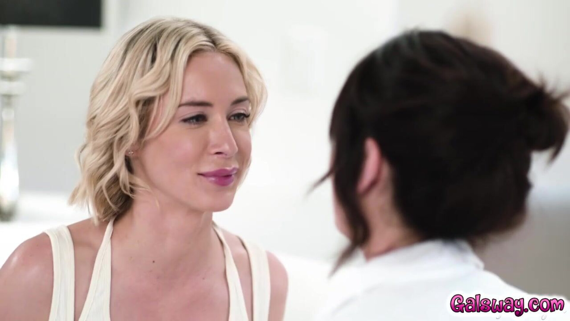 Charlotte Sins fucked Aiden Ashley to break the curse - girlsway - blonde - brunette - big tits - small tits - fingering - tattoos - petite - facesitting - lesbian