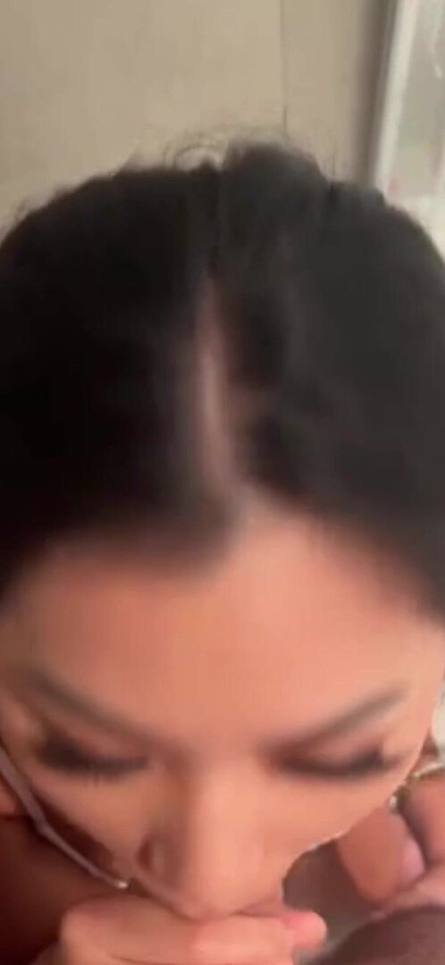 Curvy Asian Sucking American Dick - asian - amateur - bigass - bigdick - interracial - pov - blowjob - deepthroat