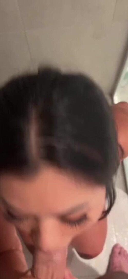 Curvy Asian Sucking American Dick - asian - amateur - bigass - bigdick - interracial - pov - blowjob - deepthroat