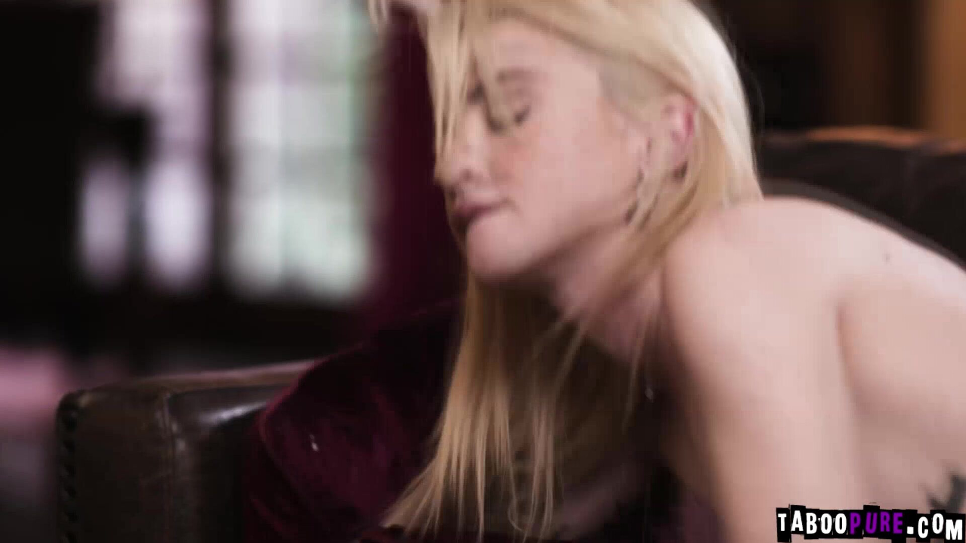 Lola Fae deepthroating Nathan Bronsons cock - puretaboo - blonde - small tits - fingering - tattoos - petite - hairy - blowjob - deepthroat - gagging