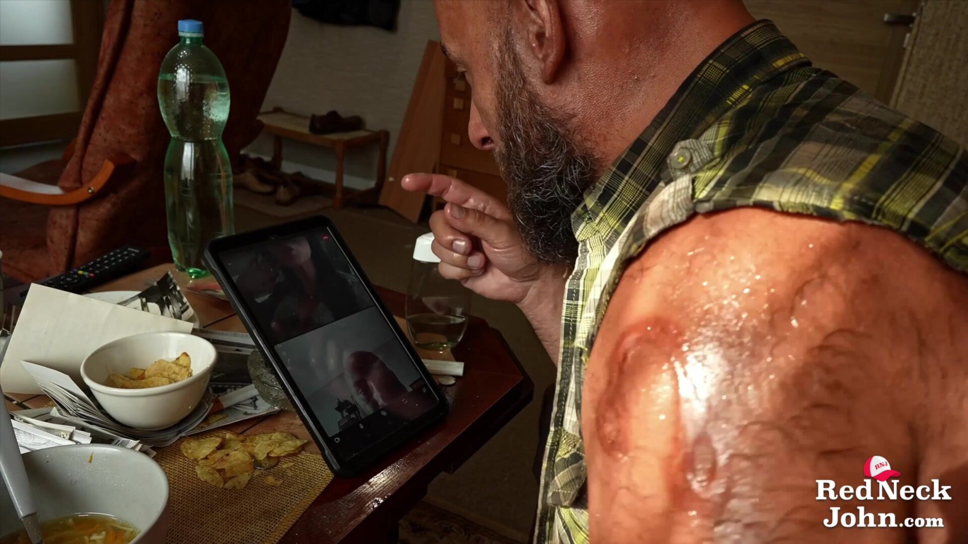 Redneck John Her Tits Were Huge, John’s Load Was Huger (pt.1) - bizarre - closeup - story - monster cock - fat cock - big dick - milf - black hair - brunette - busty