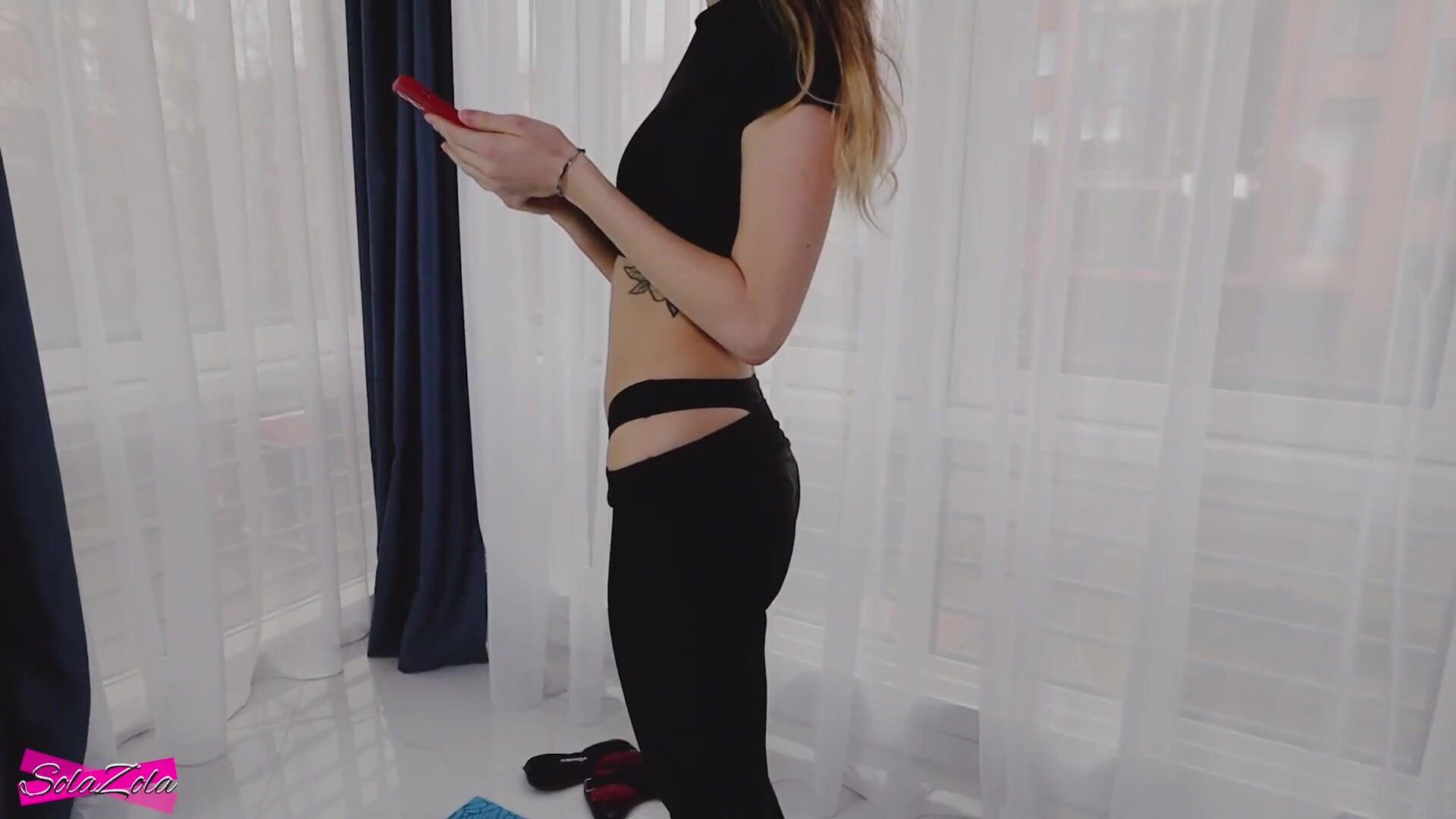 SolaZola Yoga Ended With A Cumshot On The Stomach Solazola - pov - hardcore - handjob