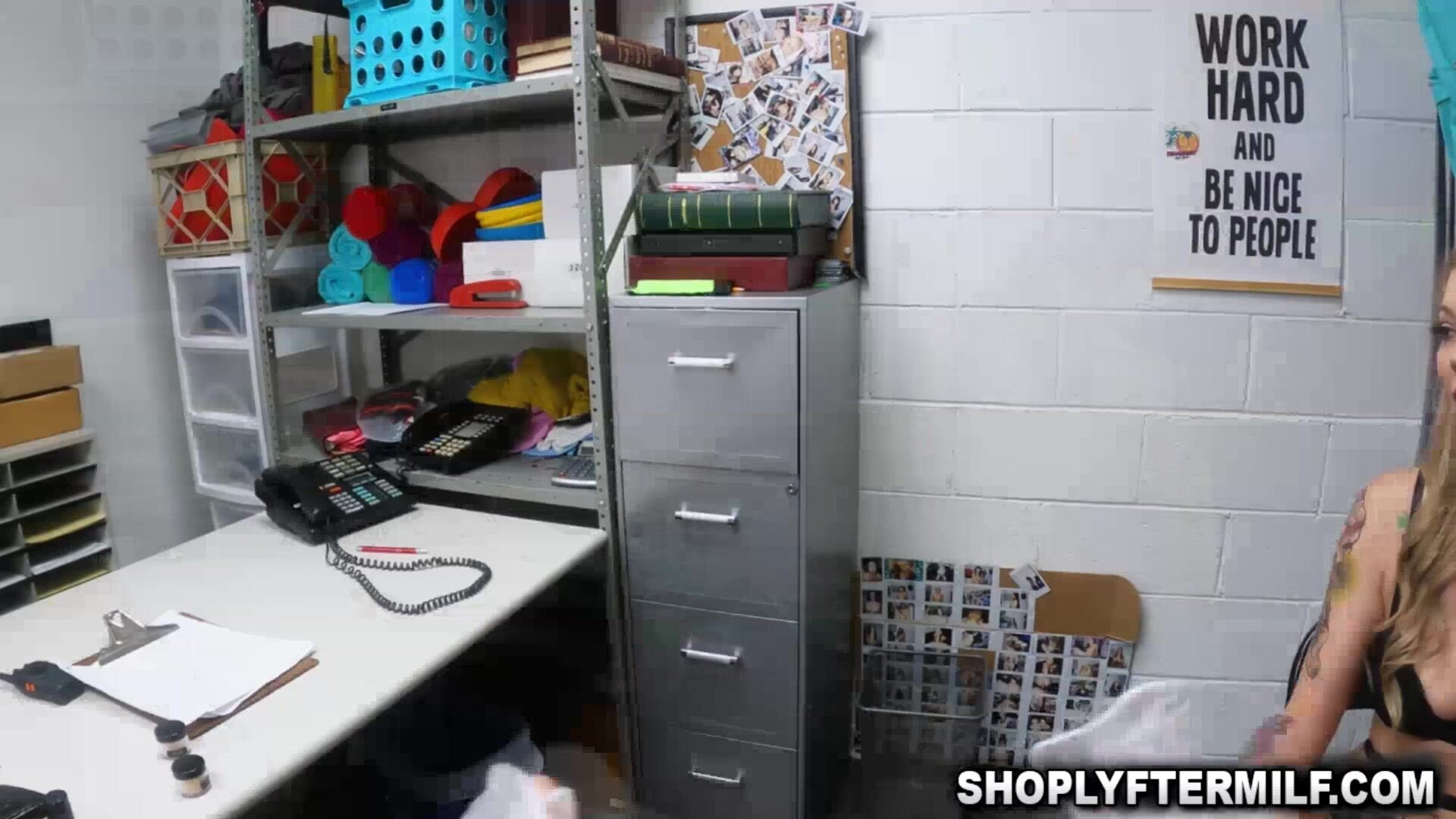 Suspected milf thief Kaylee fucked hard by officer Mike - shoplyftermylf - milf - big ass - natural tits - office sex - blonde - pussy - lick - blowjob - big cock