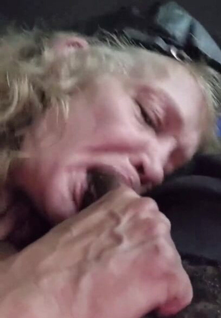 75 yr old cumslut biker slut blow job gum job - granny - gumjob - ginger - deepthroat - toothless - bbc - biker