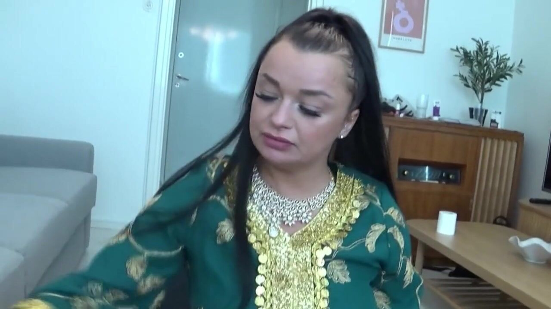 A powerfully built Black man engages in sexual intercourse with a Saudi Arabian woman - blowjob - interracial - milf - pov - arab - cuckold - cum in mouth - wife sharing - big ass - bbc