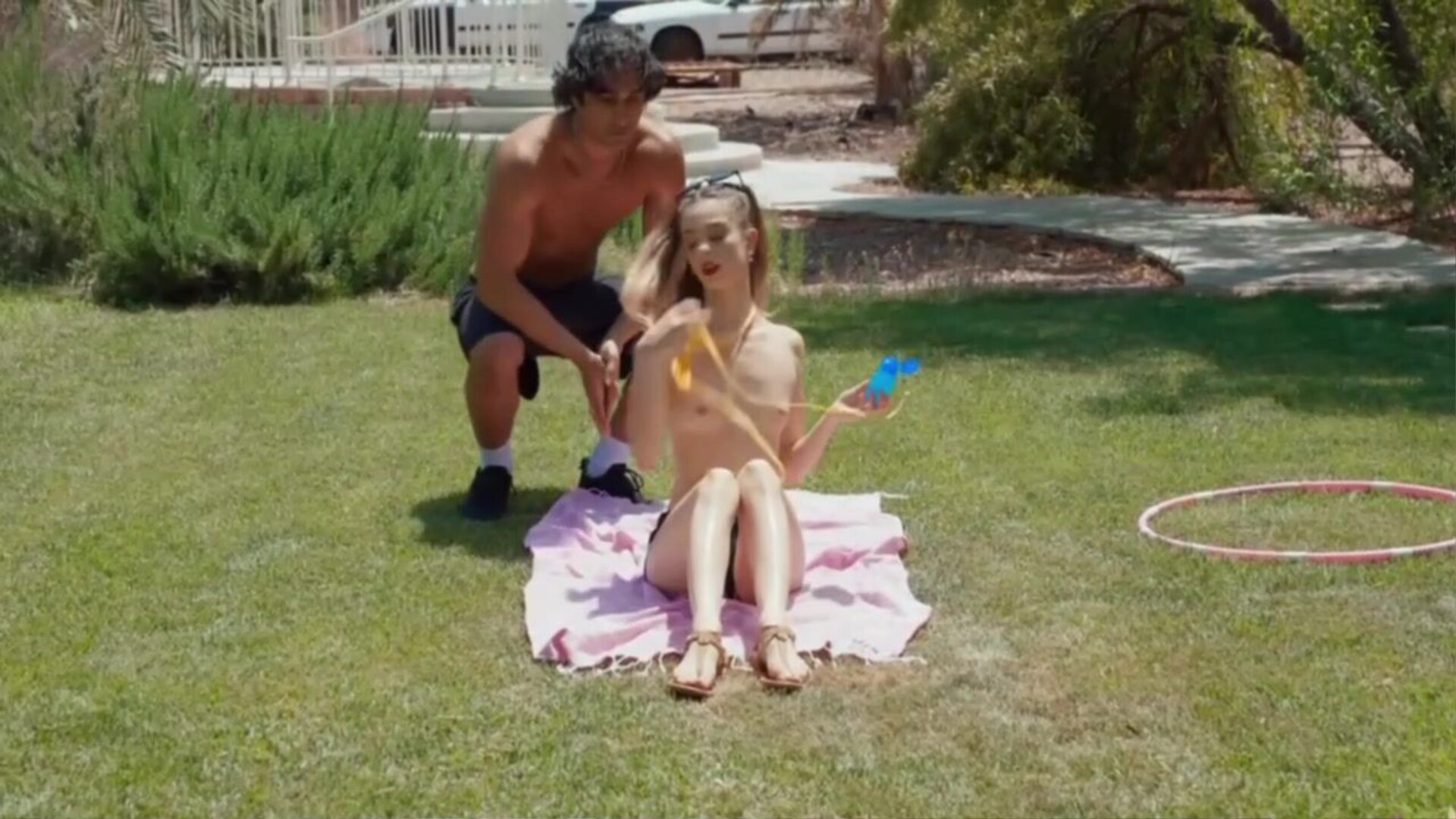 Backyard Fuckboy With Zane Walker And Molly Little - big ass - big tits - blowjob - sex - fuck