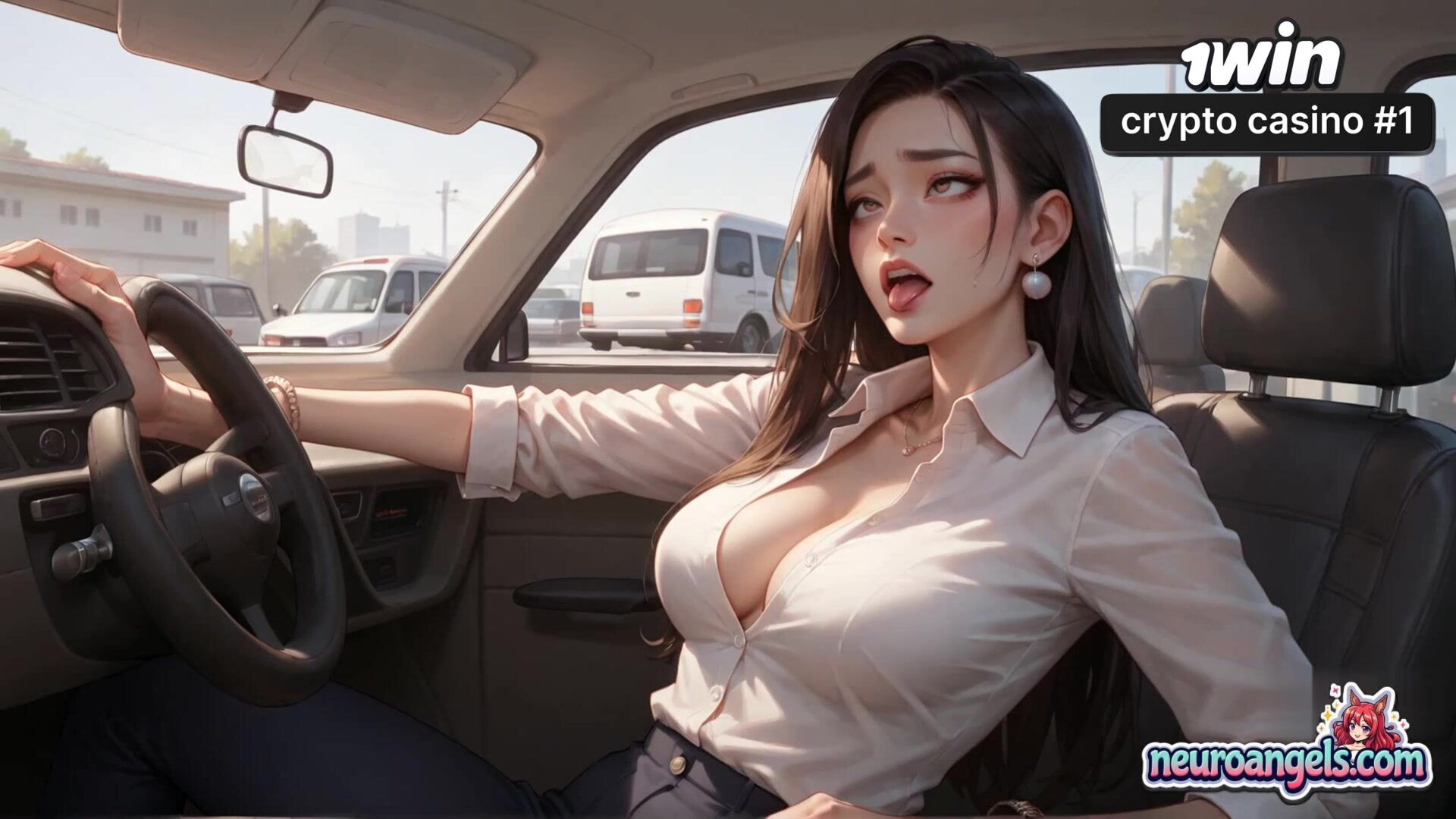 Creamy Milk Flow Car Drenching Sex Orgy - ai generated - hardcore - sex - pouring - romantic - creamy - milk - dripping - car