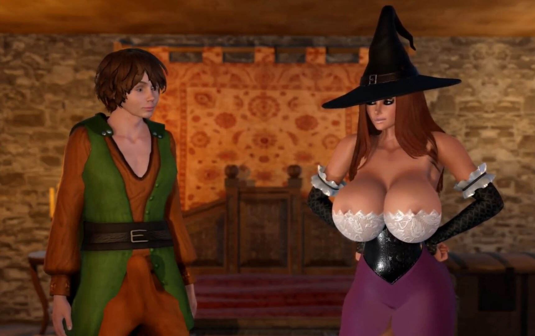 GTits Game Play Huge Boobs Redhead Sourcess Animation - animated sex - animierter sex - big ass - big tits - creampie animation - oral sex - titfuck anime - voiced animation - 3d sex - 3d hentai