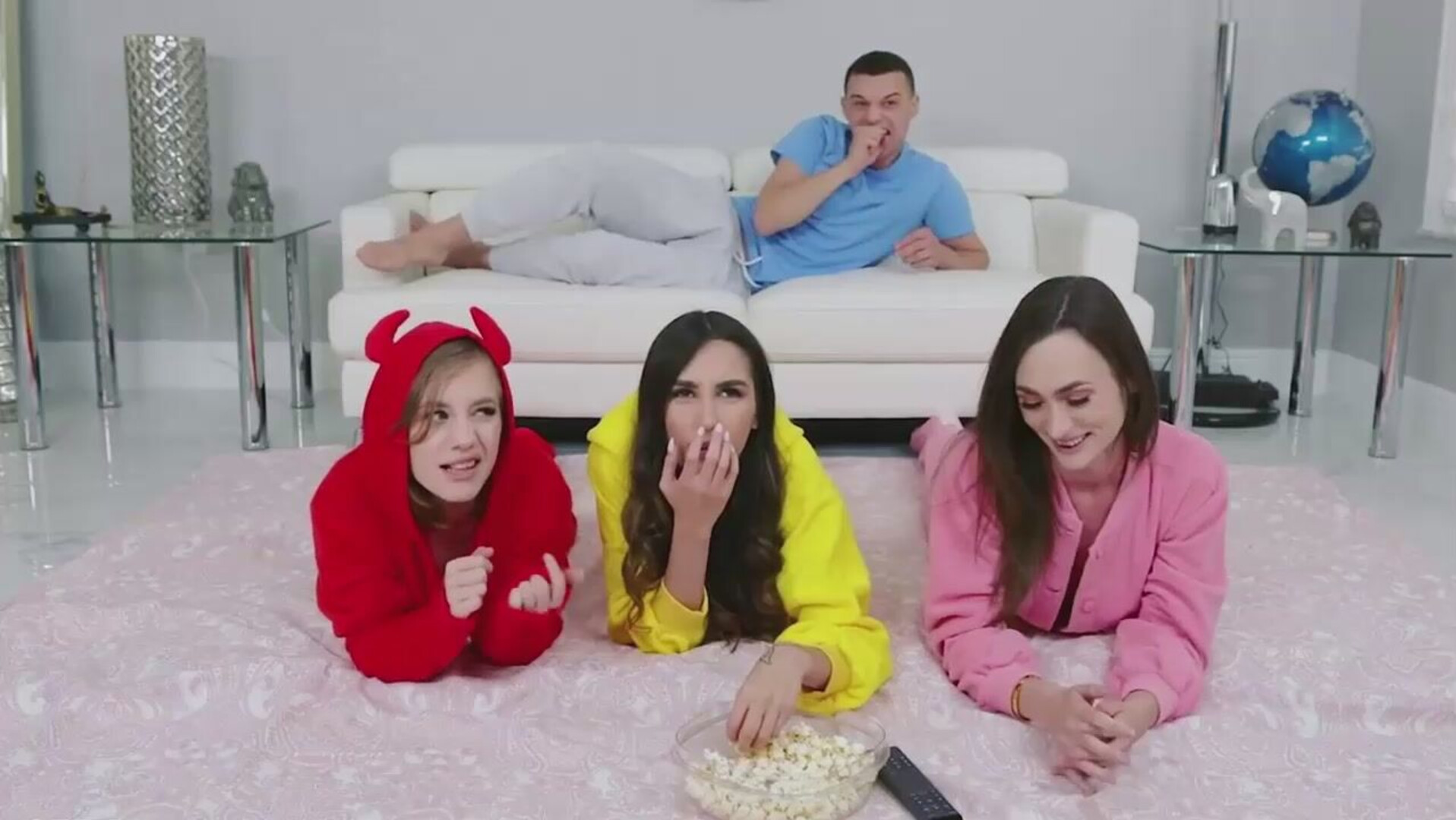 Movie Night Slumber Party - public - missionary - anal - double penetration - passion - big dick - interracial - romantic - cheating - couple