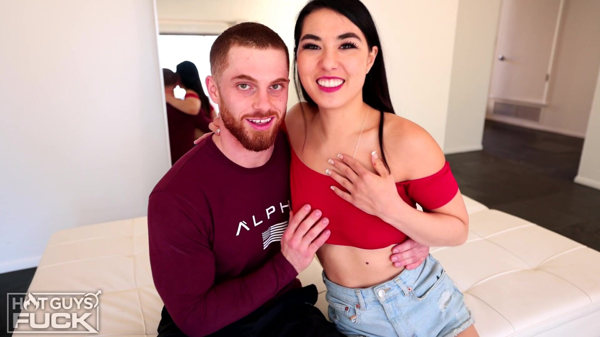 Muscle Man Dustin Hazel Pounds Asian Hottie Mina Moon Senseless - paag