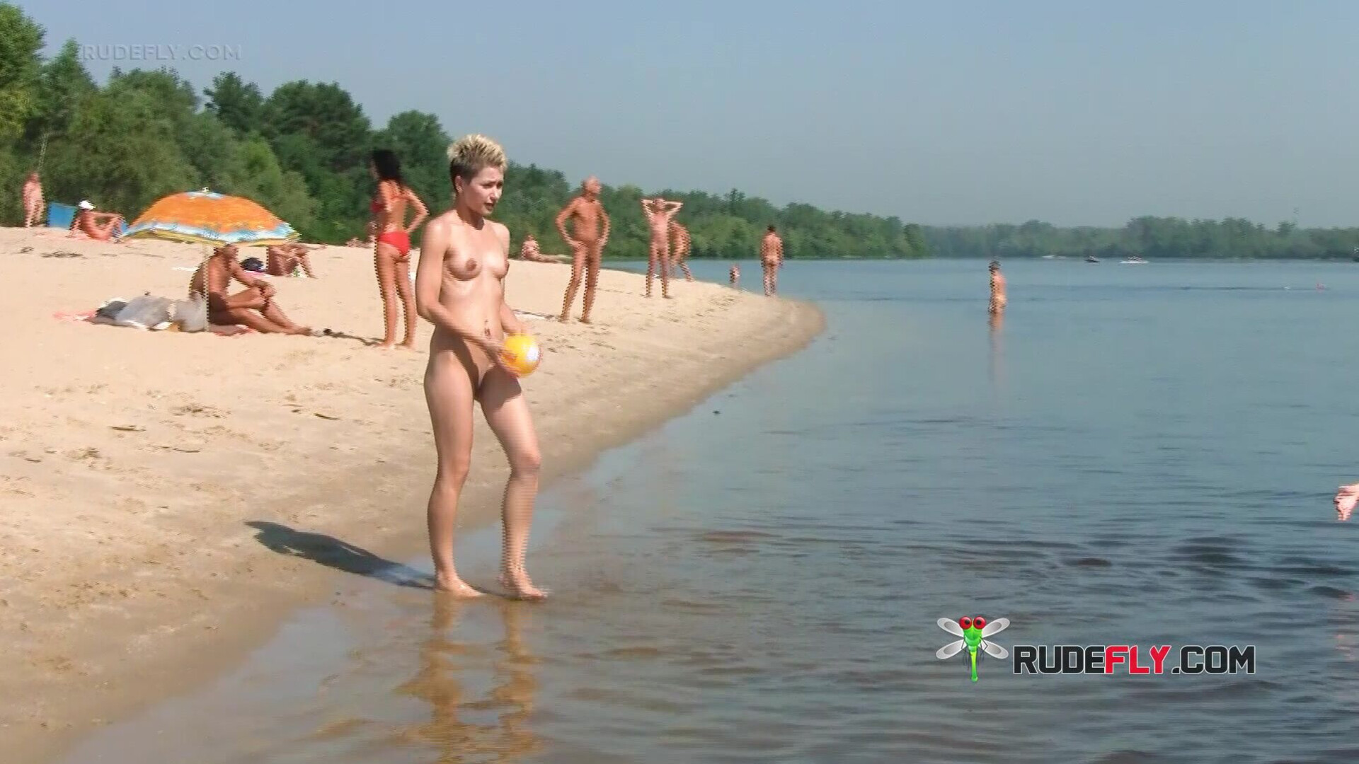 Sensual nudist cutie sunbathes - nudist - teen - amateur - voyeur - beach - tanning - public - rudefly