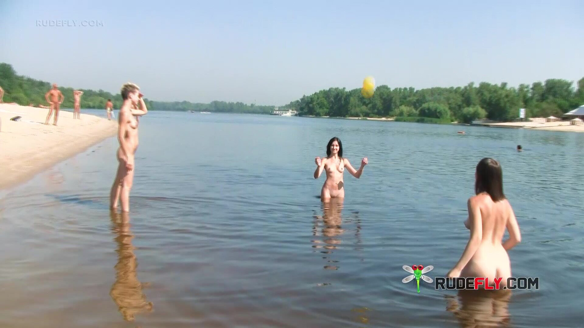 Sensual nudist cutie sunbathes - nudist - teen - amateur - voyeur - beach - tanning - public - rudefly