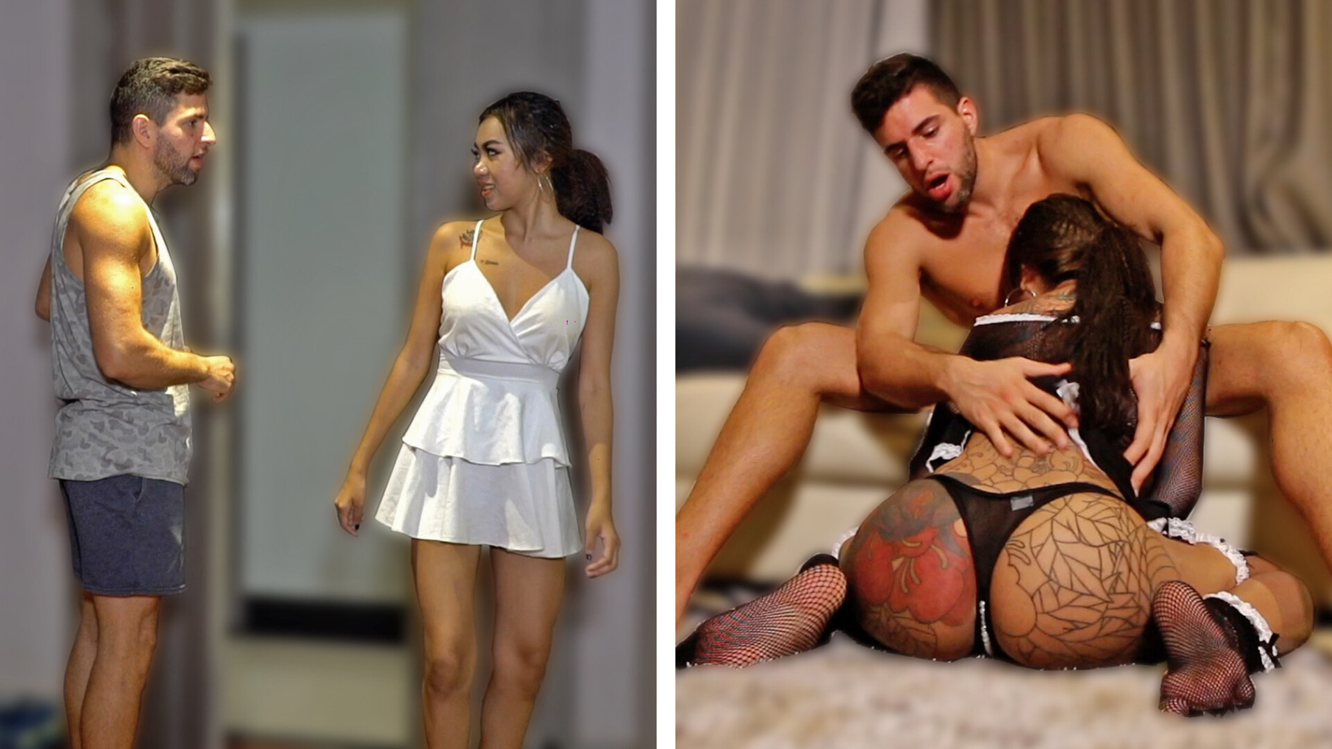 Sexy Asian Teen Maid Gets Paid For Sexual Favours - teen - asian - thai - thailand - maid - cleaner - interracial - skinny - thin - brunette
