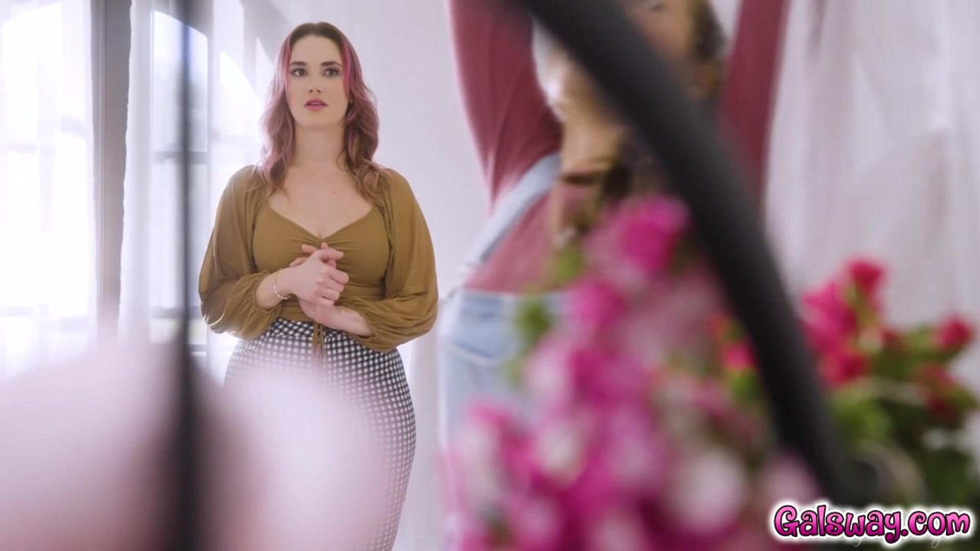 Siri and Spencer had passionate and playful sex - girlsway - brunette - big tits - natural tits - fingering - tattoos - hairy - facesitting - tribbing - lesbian