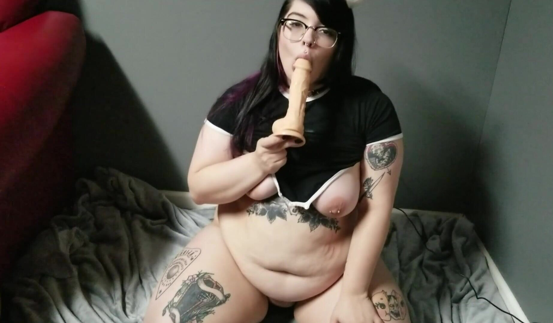 Virghoe Bbw Anal Play Onesie - bbw - solo - amateur