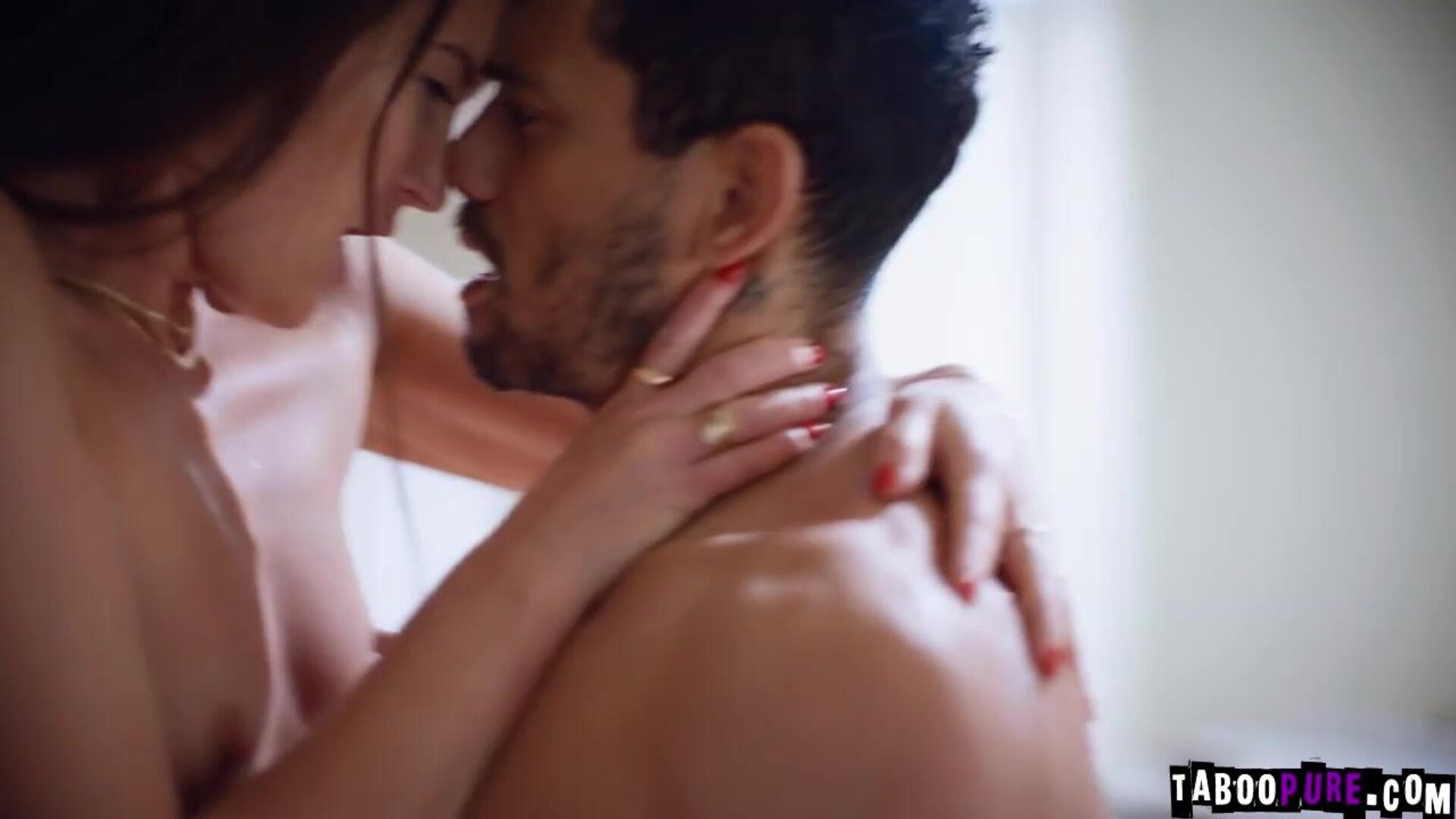 Alex rammed Katrina's pussy with his massive cock - tabooer - brunette - small tits - kissing - blowjob - deepthroat - big cock - pussy licking - doggystyle - hardcore