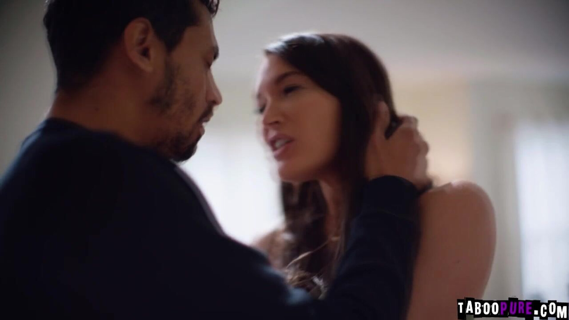 Alex rammed Katrina's pussy with his massive cock - tabooer - brunette - small tits - kissing - blowjob - deepthroat - big cock - pussy licking - doggystyle - hardcore