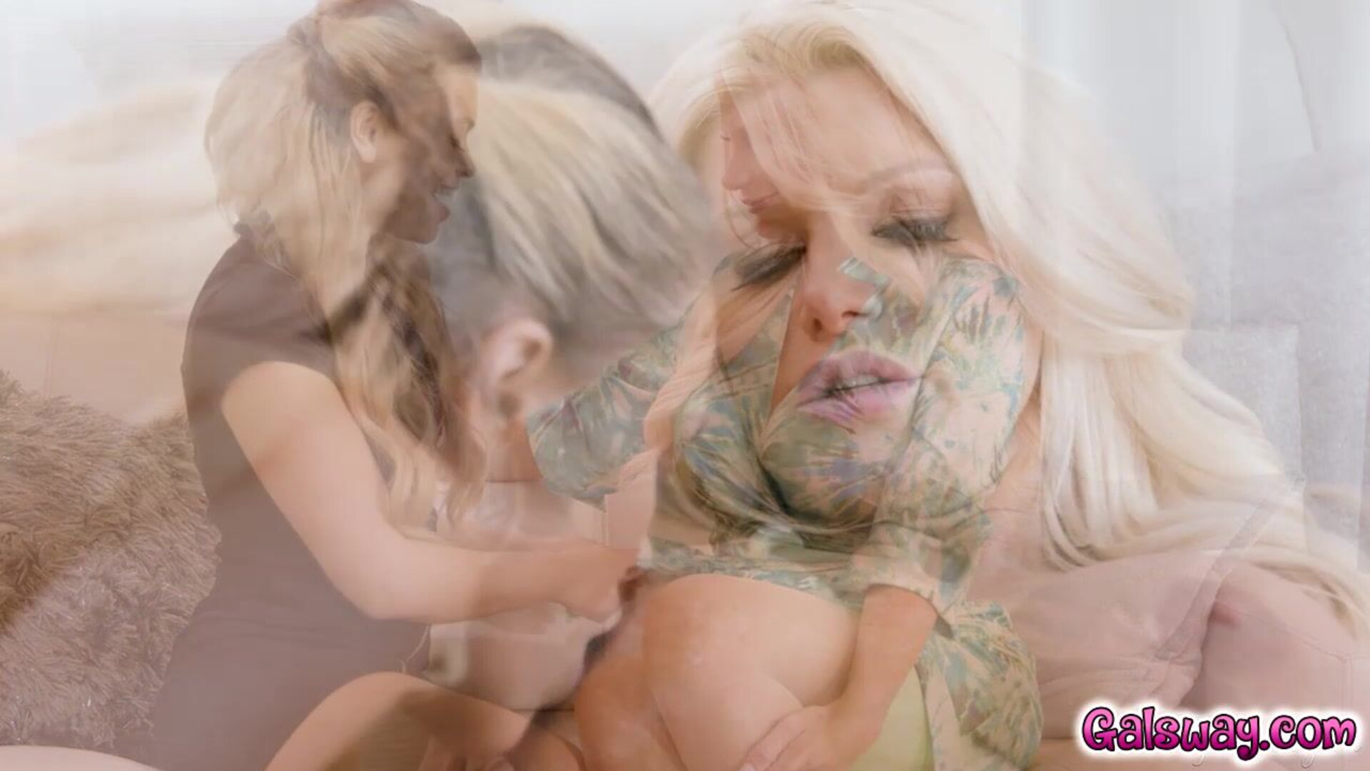 Having sex with Brittany is more important with Destiny - girlsway - blonde - big tits - small tits - milf - 69 - hairy - facesitting - latina - tribbing