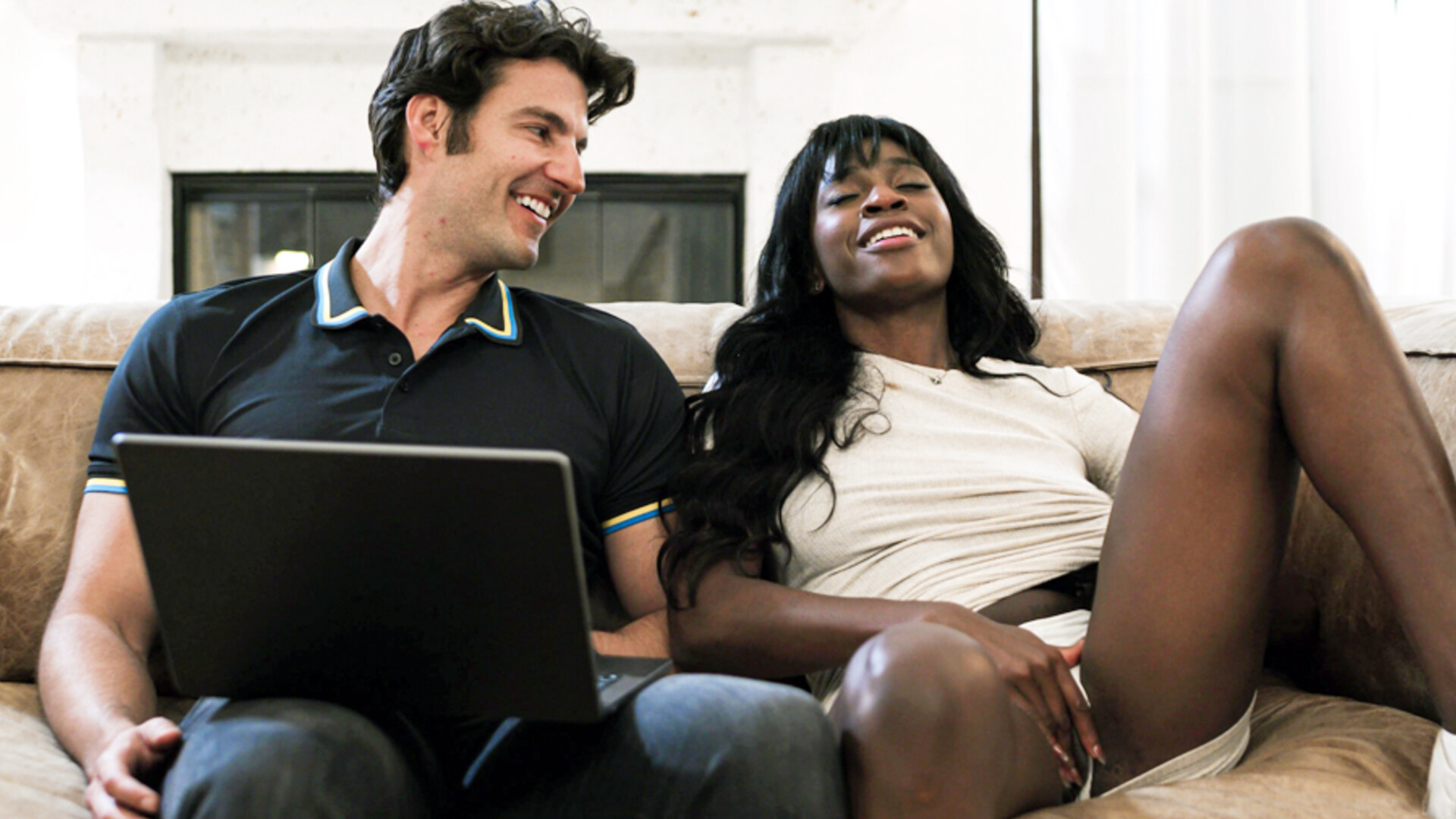 I have a plan to fuck my ebony roommate - taboo - ebony - interracial - masturbation - oral - deepthroat - roommate - ball suck - brunette - pornstar
