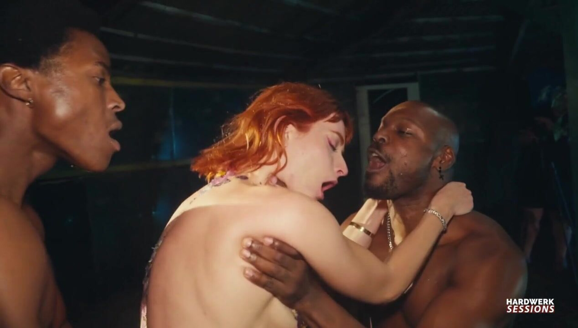 Interracial Double Penetration for German Beauty - interracial