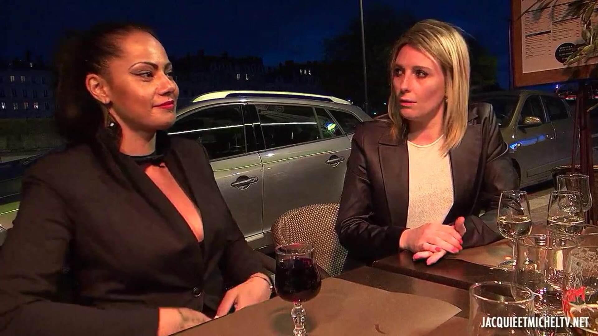 JacquieEtMichelTV – Clelie And Emma, Clelie Fait Son Marche En Club A Lyon - blowjob - stockings - hardcore - pussy - doggystyle - cumshots - blonde - anal - french - group