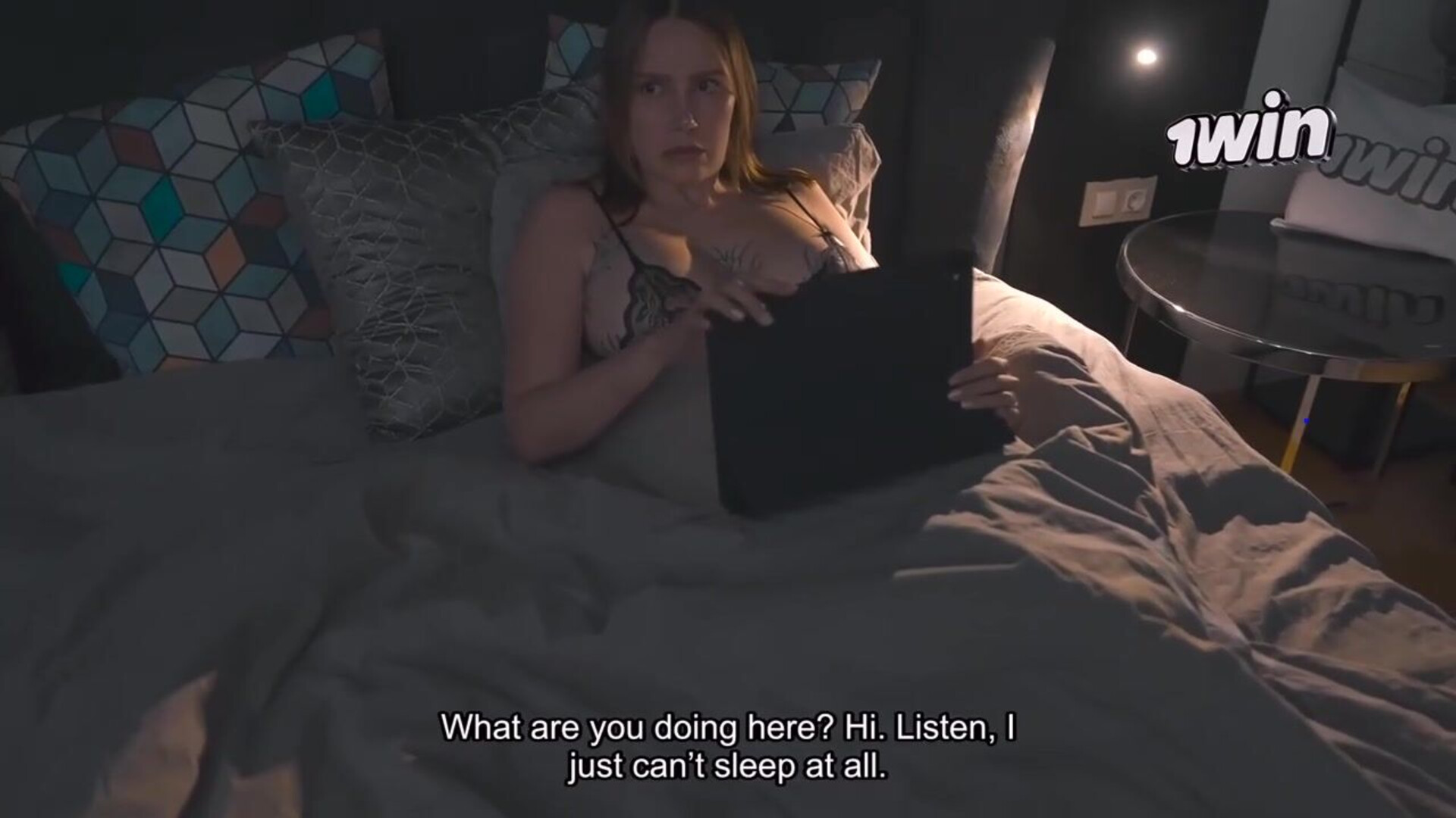 MILF Step mom tempts stepson in barred lust, a late night taboo thrill! - russian - bed action - forbidden lust - handjob fun - stepson play - raw heat - big tits - step fantasy - amateur - sneaky desire