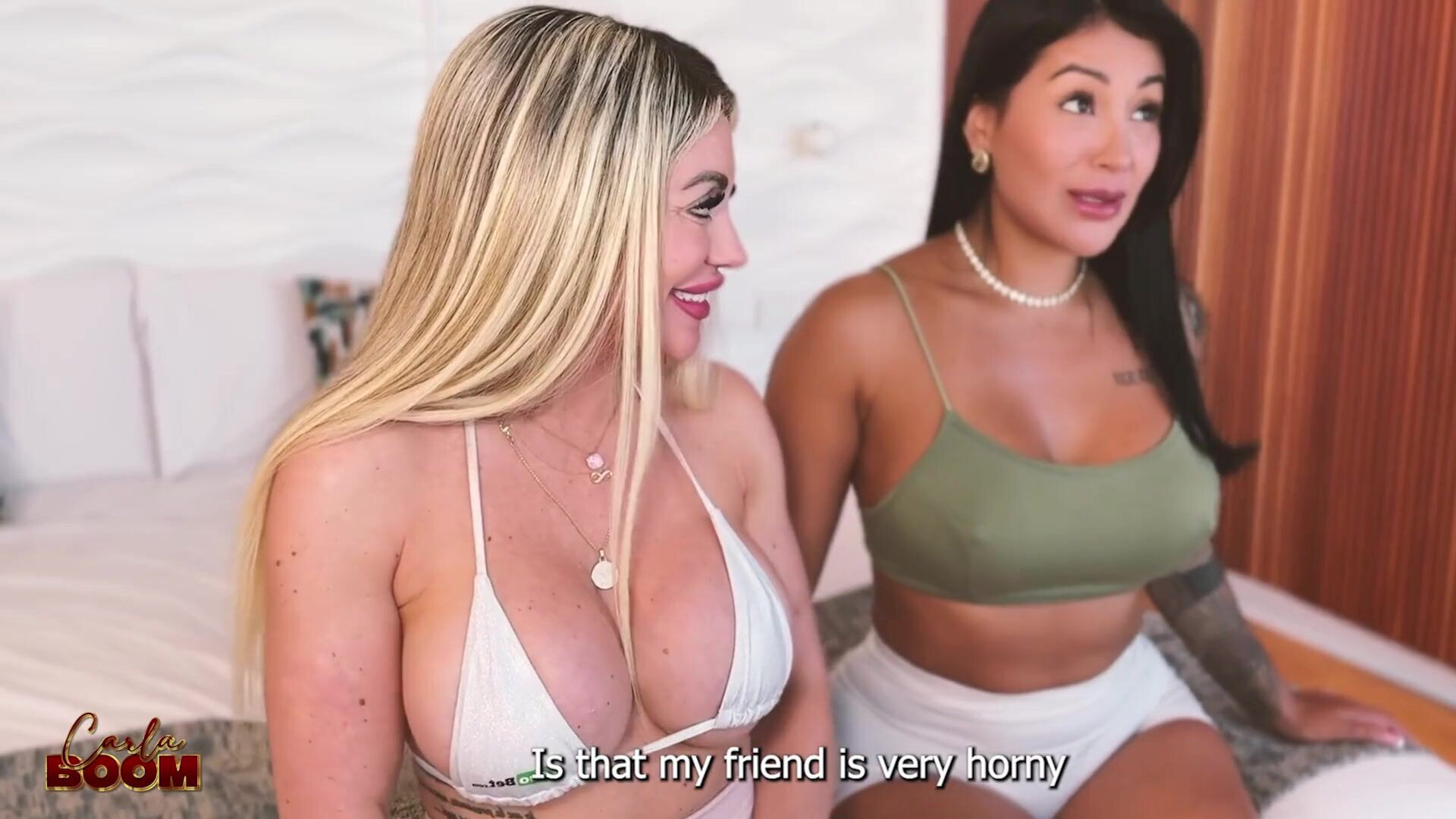 Mariana Martix & Carla Boom Colombian And Spanish Women Fuck A Stranger's Big Cock - latin - spanish - blowjob