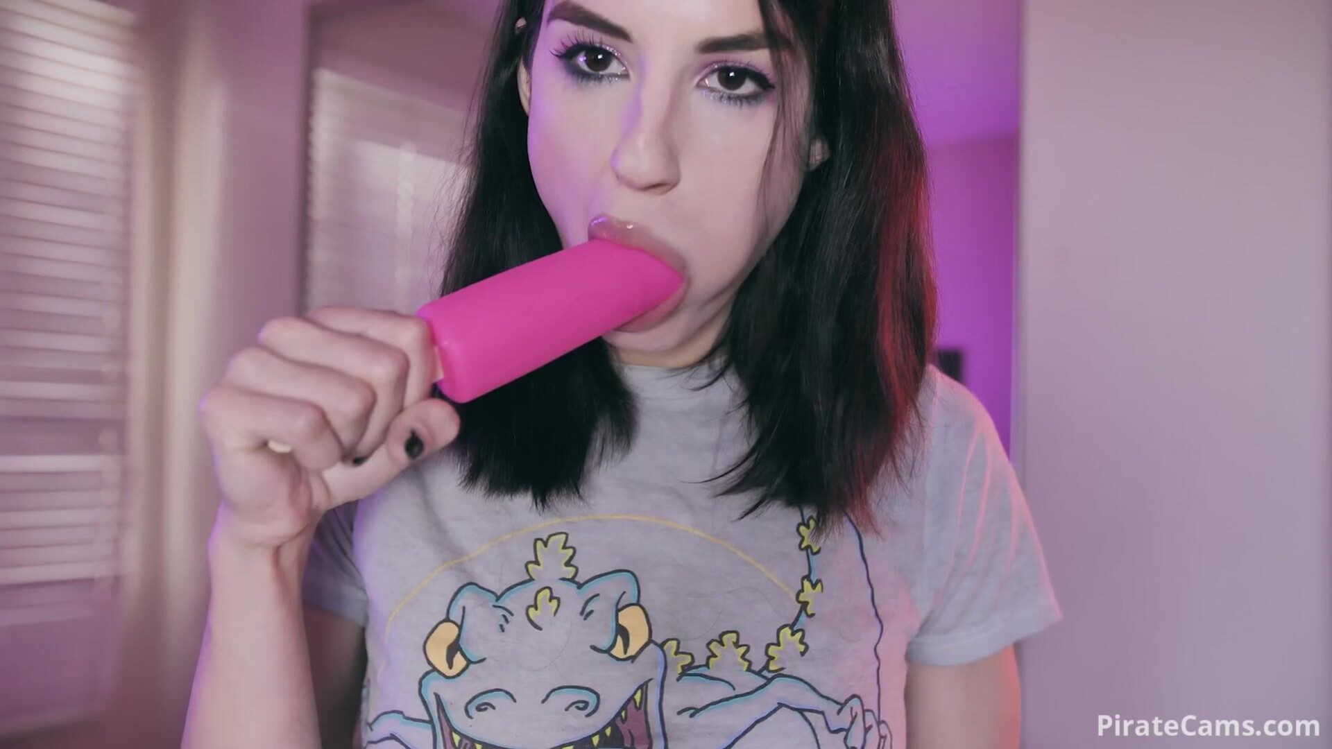 Mia Rand Popsicle anal - small tits - solo - masturbation