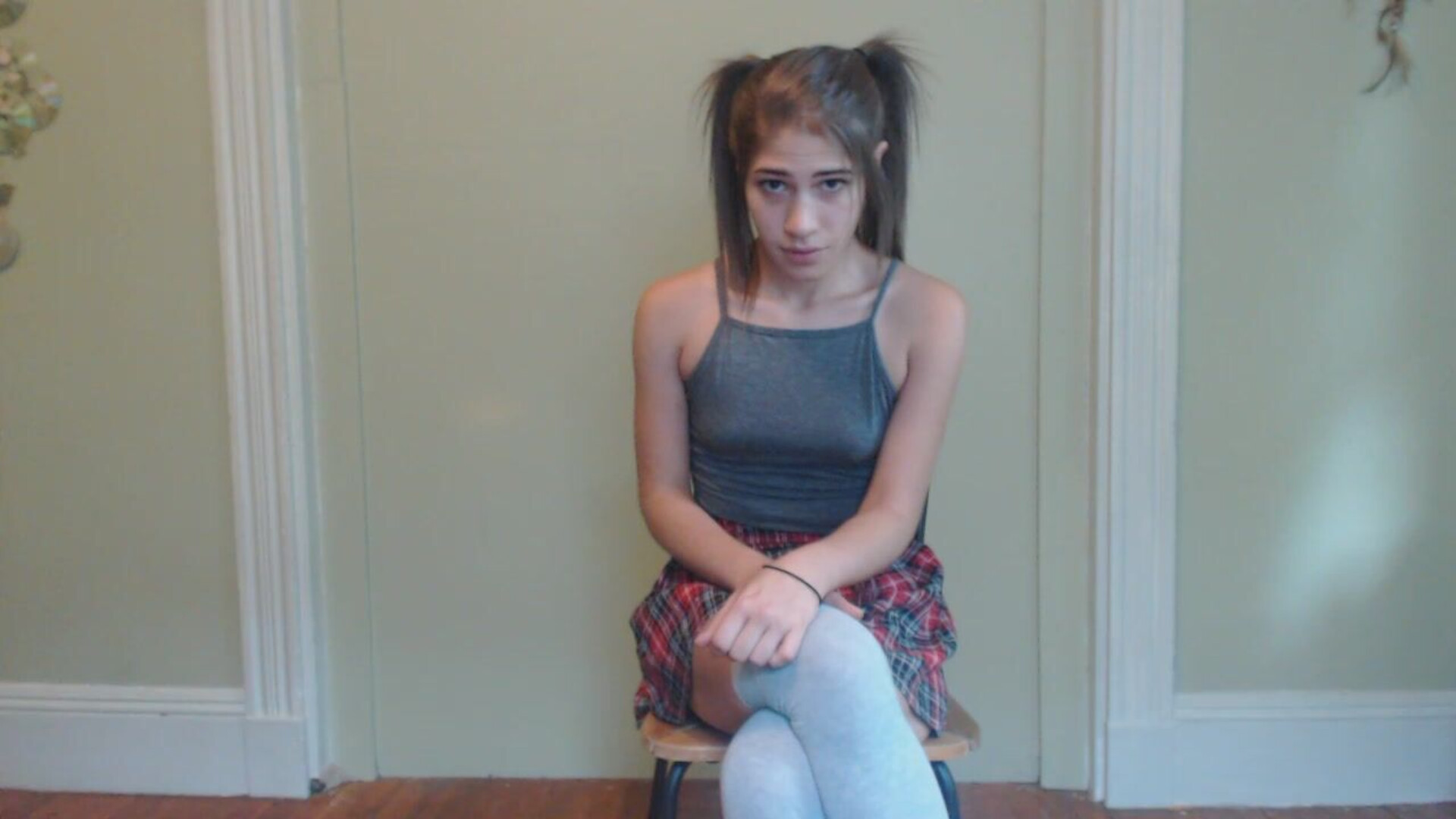 Sasha V Sasha Gets In Trouble - small tits - solo - amateur