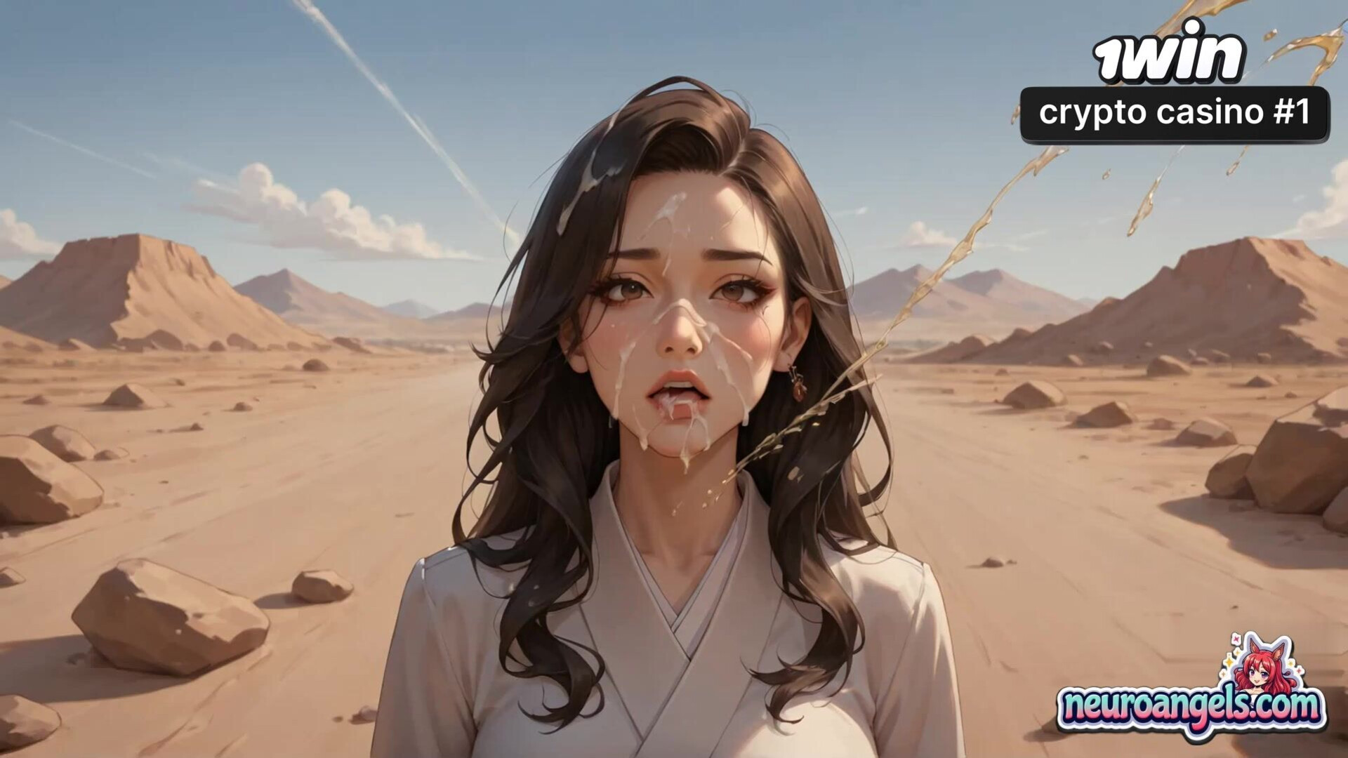 Amazing, naked, insane gals spurting and fuckin' in the desert porno at its best! - orgy - squirting - romantic - hardcore - desert - ai generated - threesome - penetration - milk