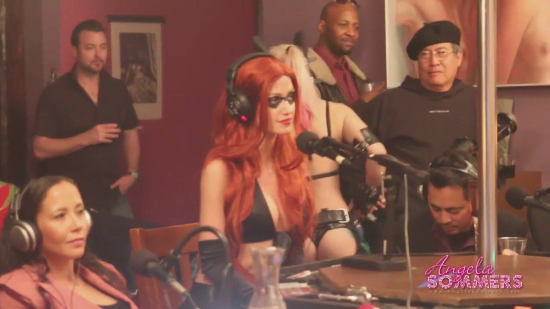Angela Sommers Stripperella Site Launch BTS - big tits - blonde - milf