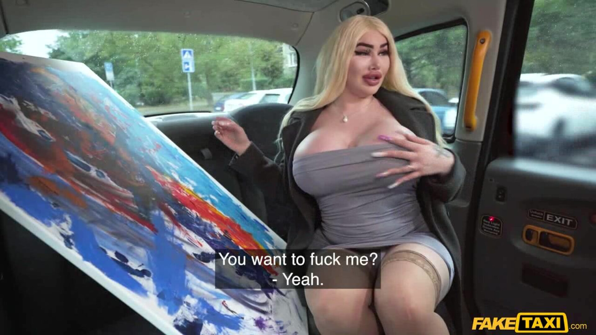 Big Boob Work of Art - milf - wife - housewife - blonde - big tits - big boobs - cumshot - facial