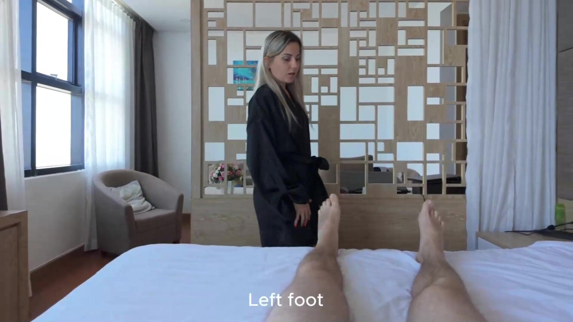 Blonde Stepmom Give Stepson A Massage - small tits - big cock - big ass - milf - stepmother - stepmom - stepson - blonde - mature - massage