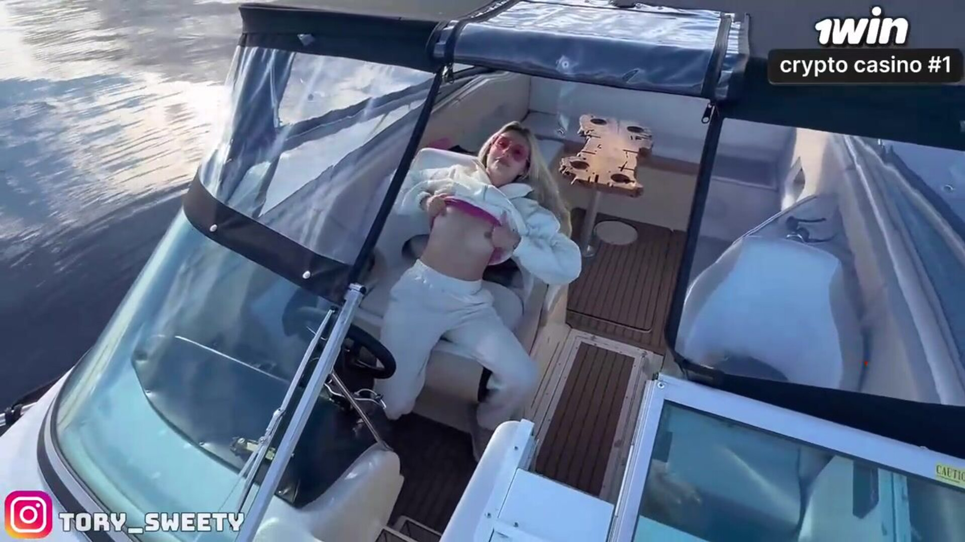 Captain's amazing risky boat fuck. Hot platinum blonde gets stuffed with massive dick - big dick tight pussy - cum in mouth - cum swallow - babe - hot blonde - reality - real couple homemade - hard fast fuck - outdoor sex - boat fuck