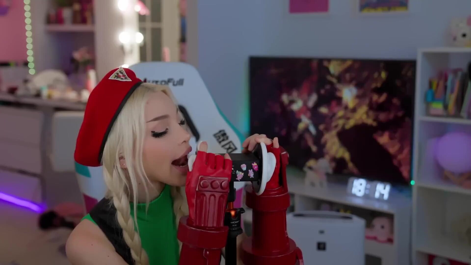 Cosplay ASMR Street Fighter Sammy White Alice Delish - asmr