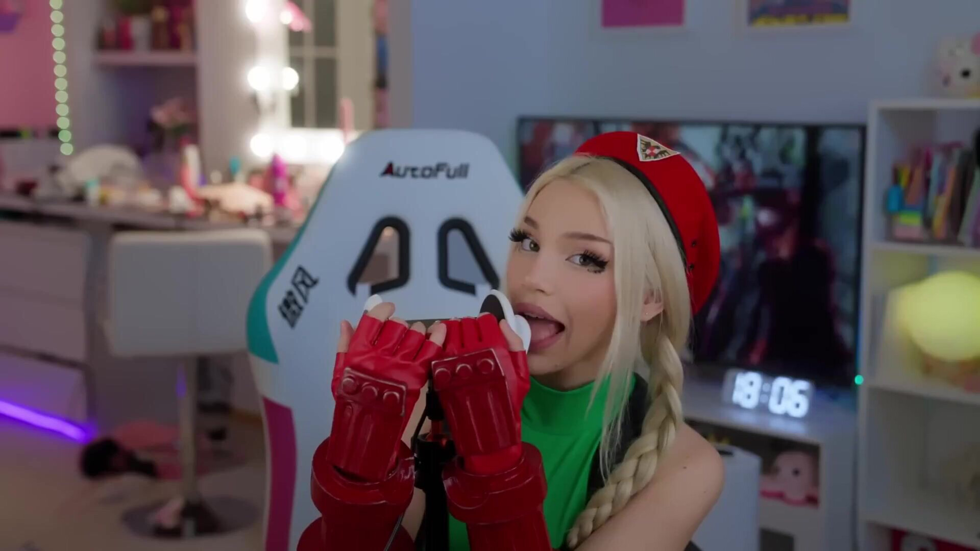 Cosplay ASMR Street Fighter Sammy White Alice Delish - asmr