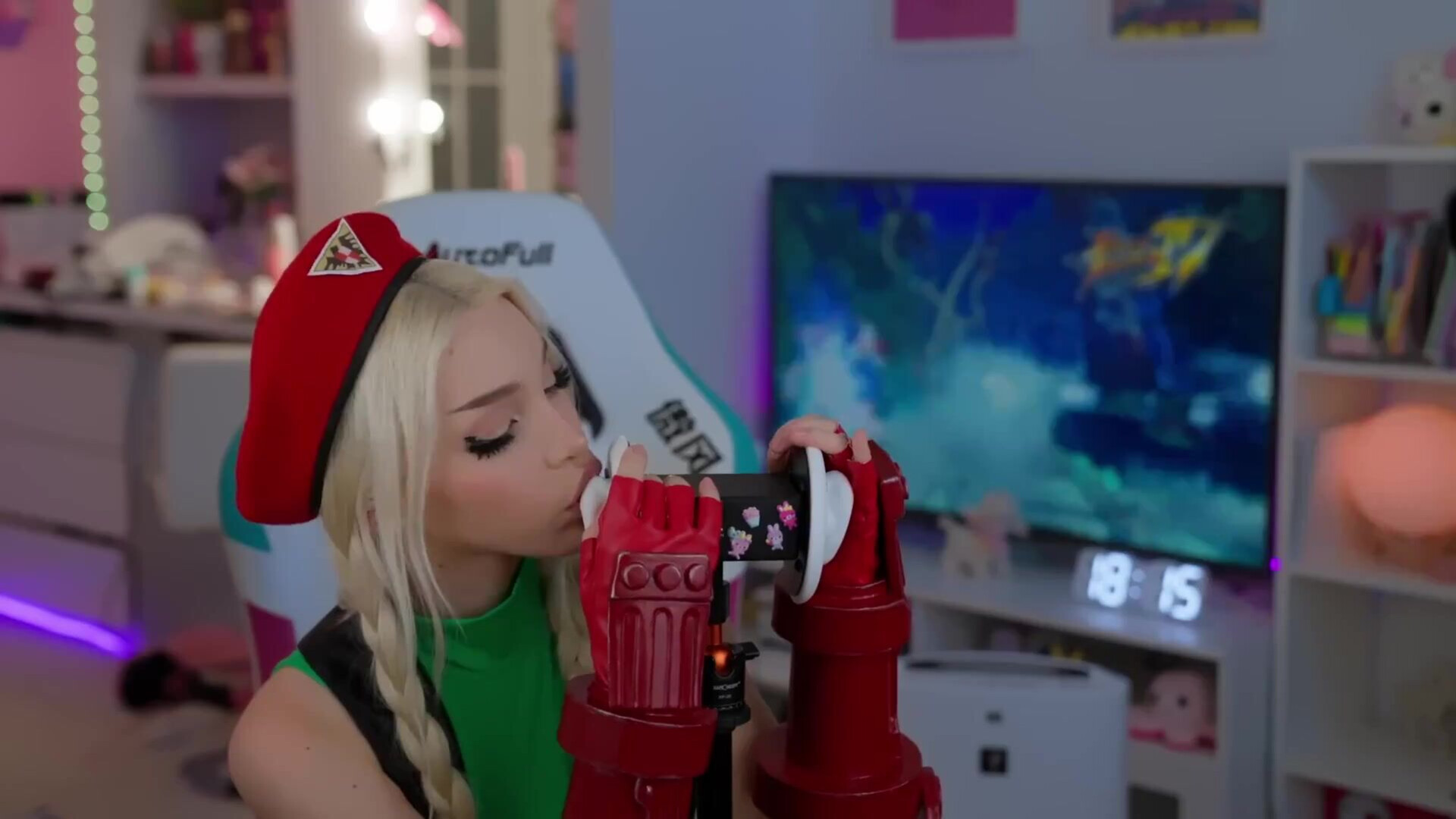 Cosplay ASMR Street Fighter Sammy White Alice Delish - asmr