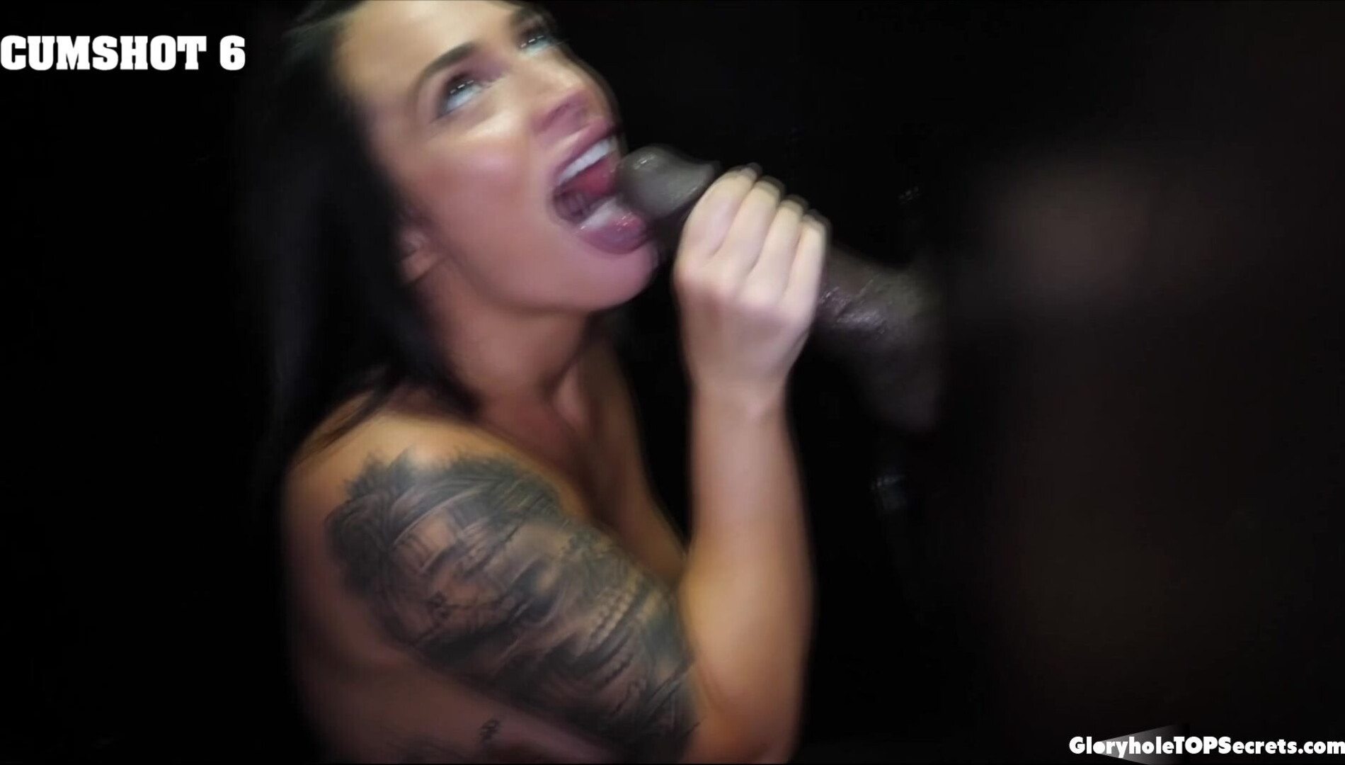 Fuck yes! 16 cumshots between you two! - gloryhole - blowjob - oral - brunette - redhead - compilation - cumshot - cum swallowing - cum on tongue - cum