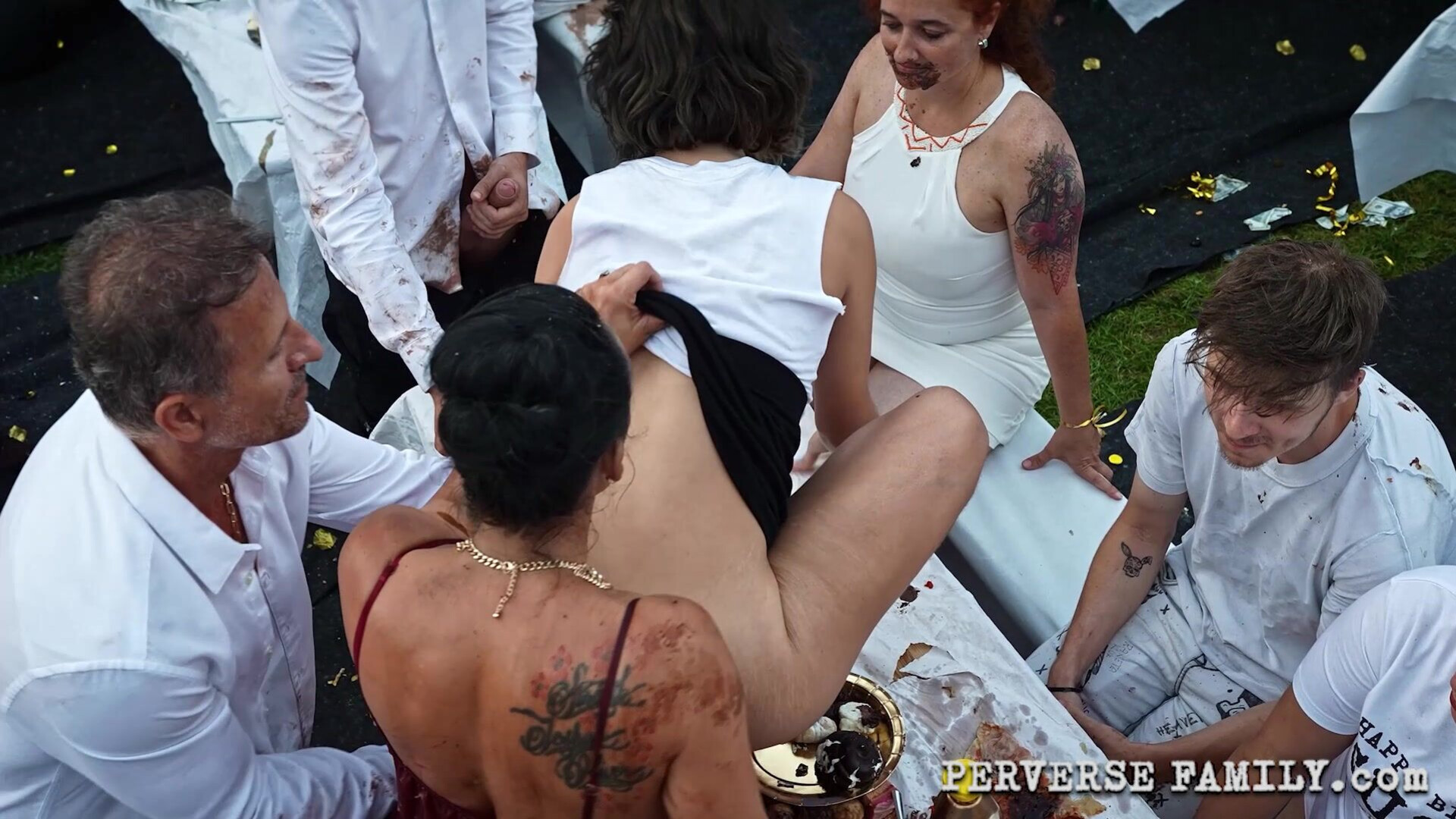 Hairy Waitress Gets Ass Fucked - anal - bizarre - extreme - fetish - fisting - footfetish - group sex - hairy - perverse - family
