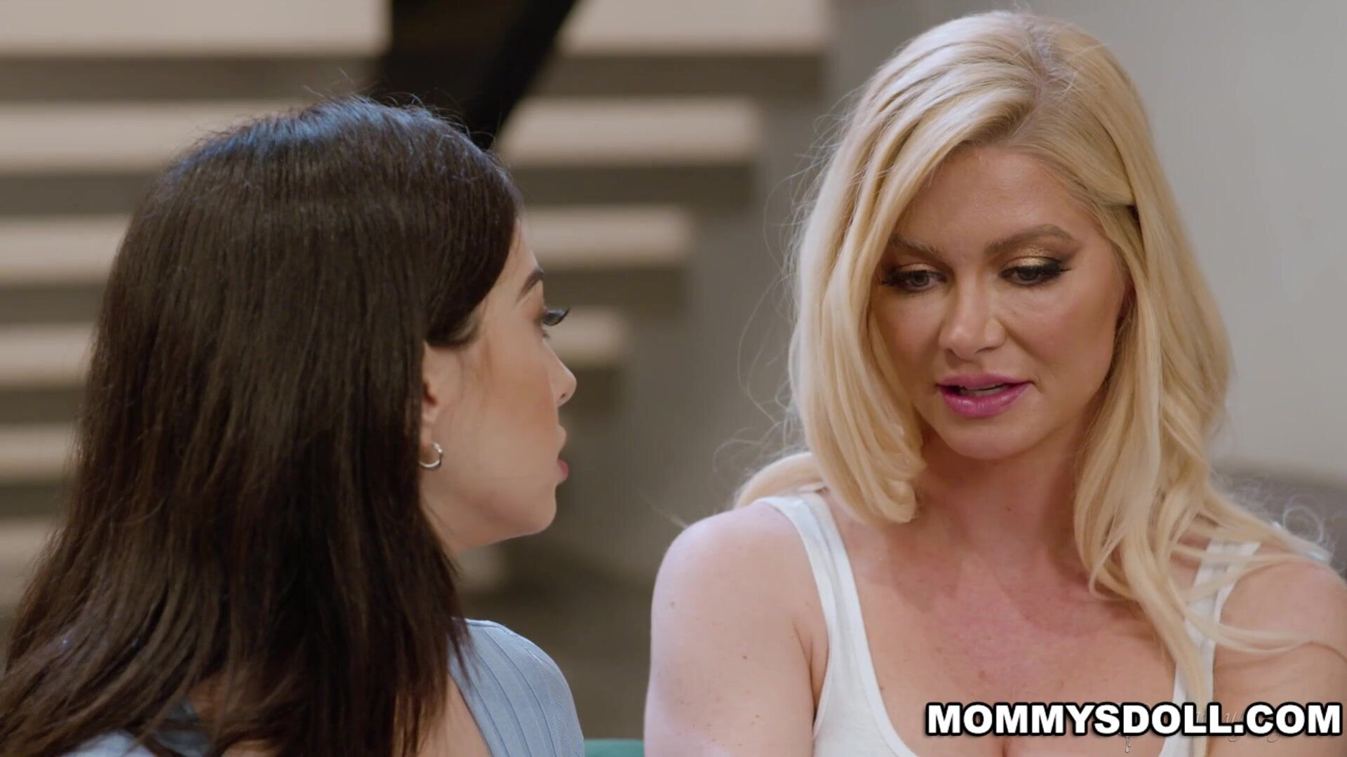 INCREDIBLE!! Serene Siren vs Chloe Surreal! - face sitting - teen - stepdaughter - stepmom - lesbian milfs - lesbian - shaved pussy - blonde - big tits - fingering