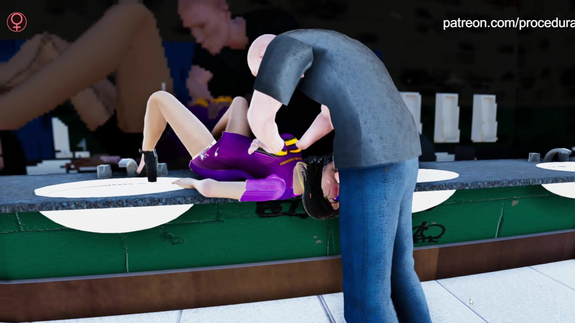 Its a match! (proceduralis) - 3d - game - deepthroat - facial - blowjob - hentai - facefuck - animation