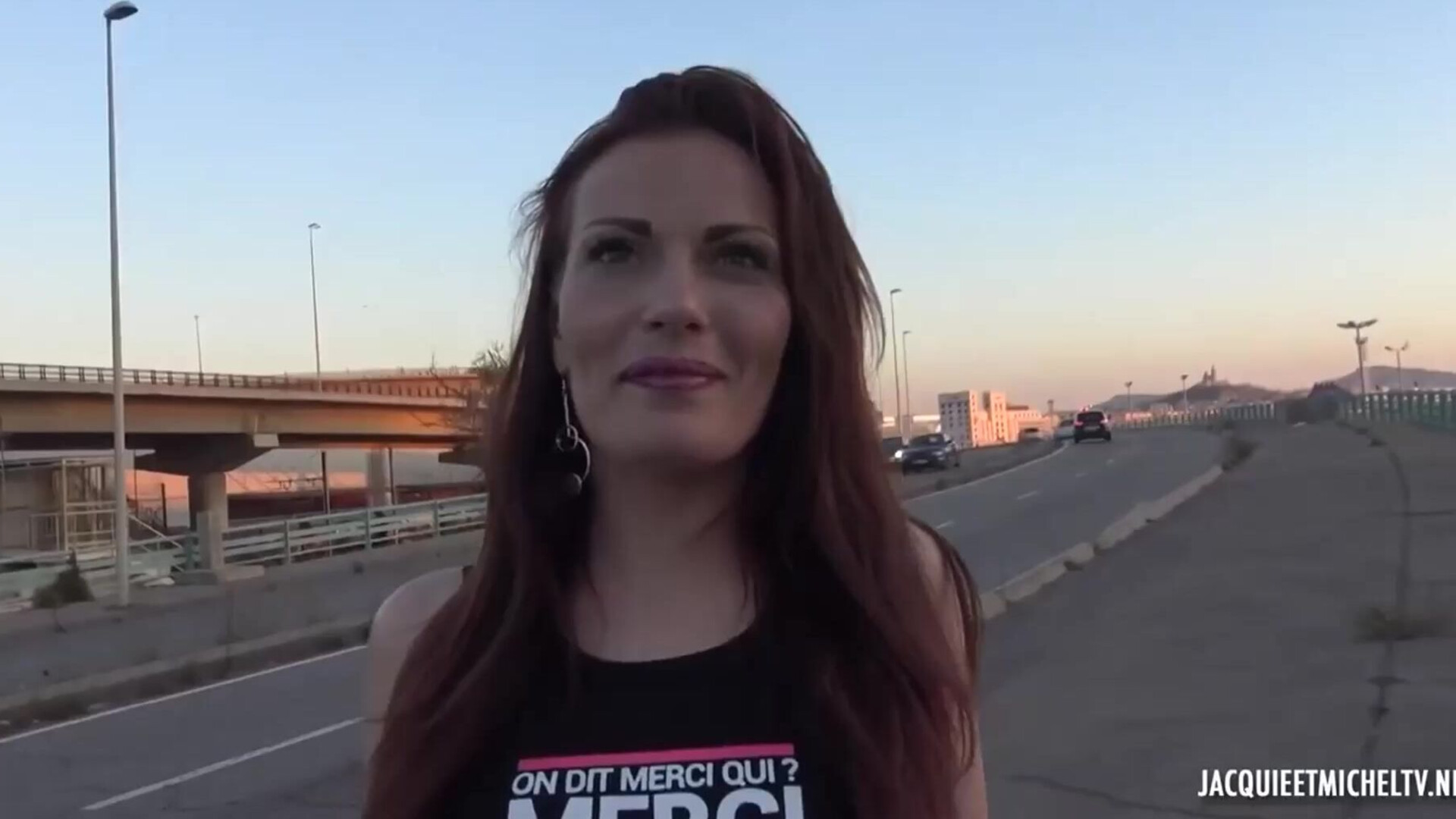 JacquieEtMichelTV – Cyann P, Extreme Plan For Cyann P - blowjob - stockings - pussy - doggystyle - red - head - threesome - cumshots - double - penetration