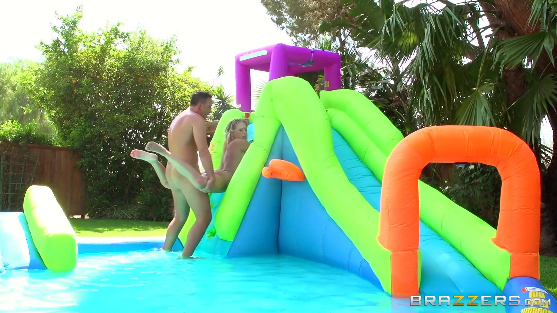 Kagney Linn Karter Anal Fun - outdoor - body - oil - petite - blonde - bimbo