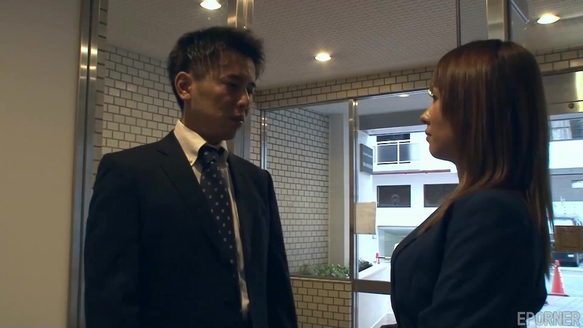 Misa Kamimura 3P - japanese - asian - small breasts - office lady - babe - 3p - threesome - blowjob - creampie