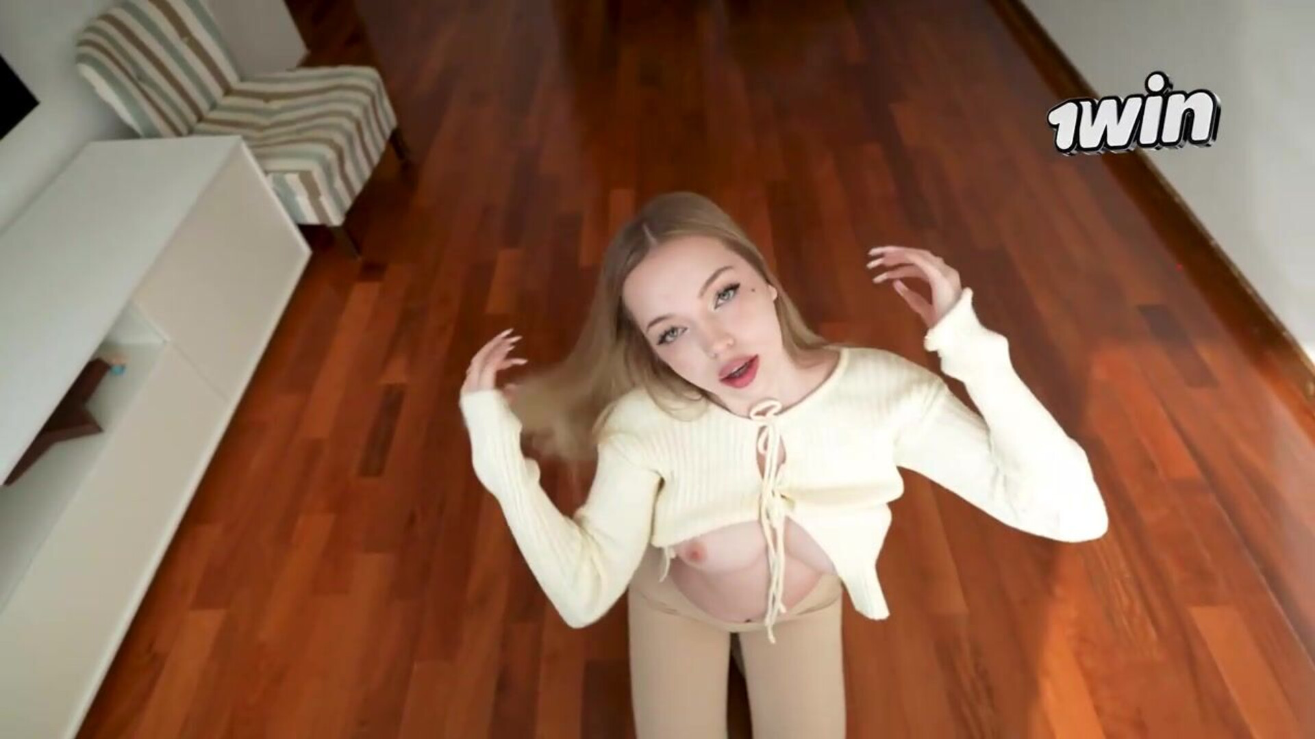 My big assed roommate taunts and gulps my dick, the best DT ever! - blowjob pov - big tits - blonde - hardcore - homemade - pov - blowjob - porn - jenny kitty - blonde big tits