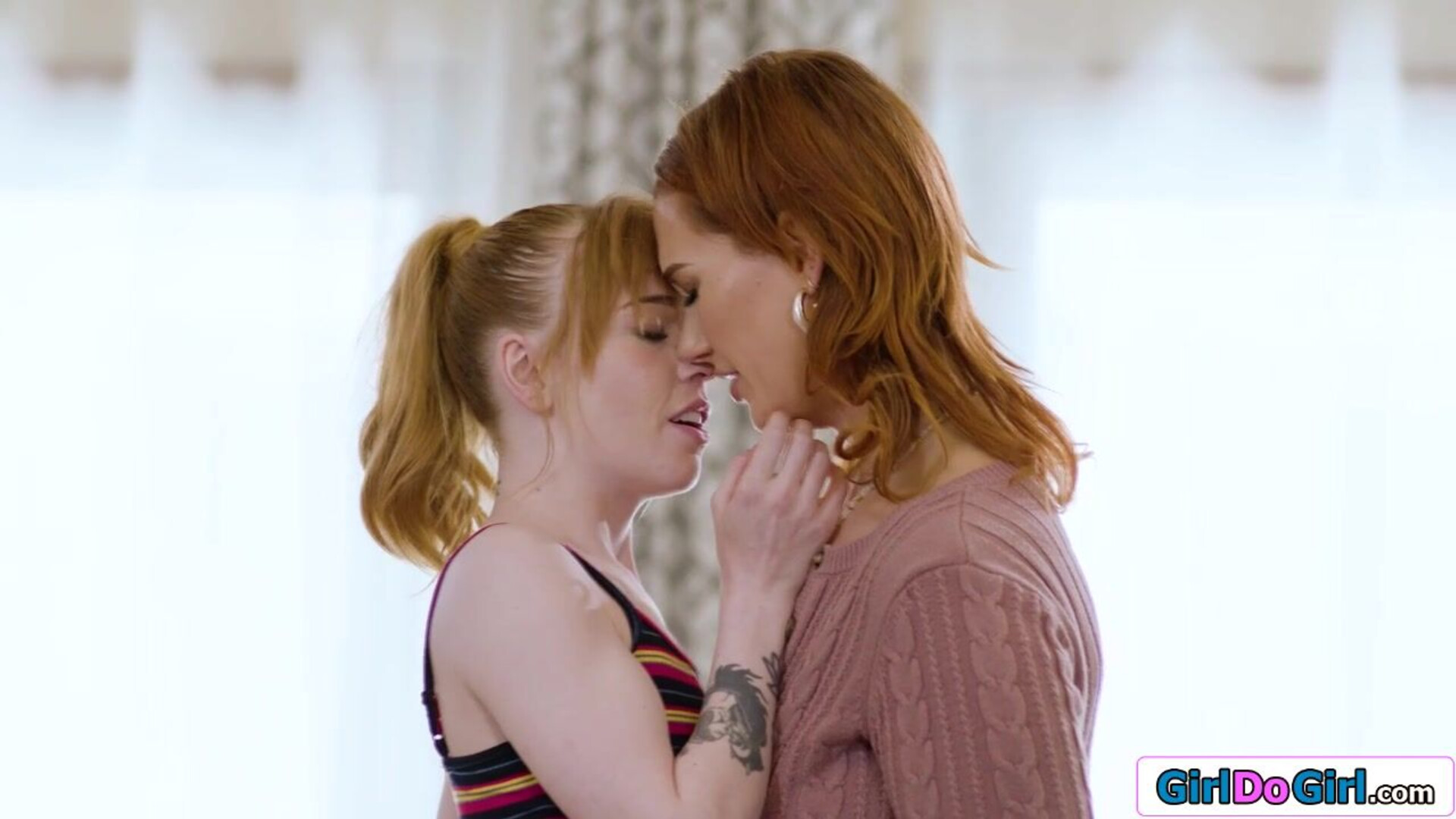 My stepmom and I had an unexpected kiss - lesbian - old and young - stepmom - stepdaughter - big tits - oral - teen - milf - small tits - petite