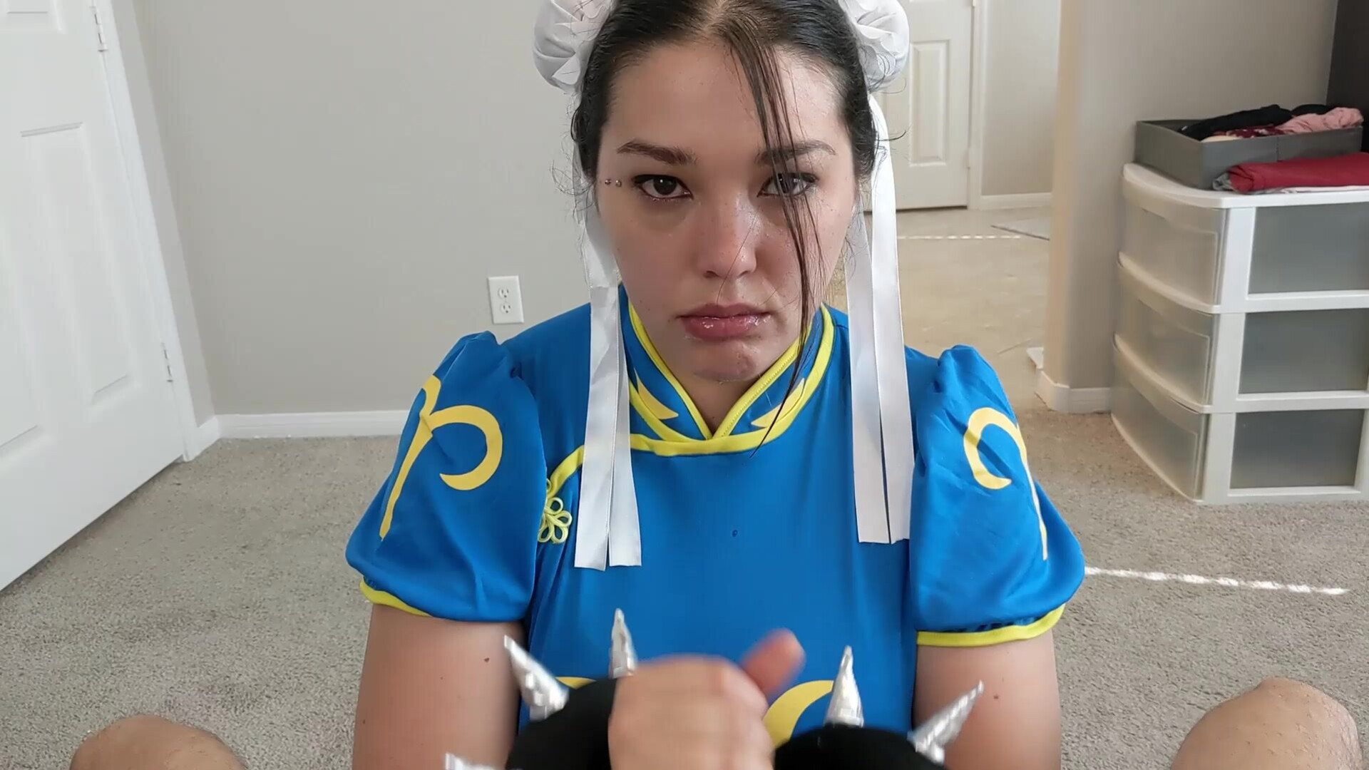Shy Lynn Defeated Chun Li Facefucked Huge Facial - cumshots - blowjob