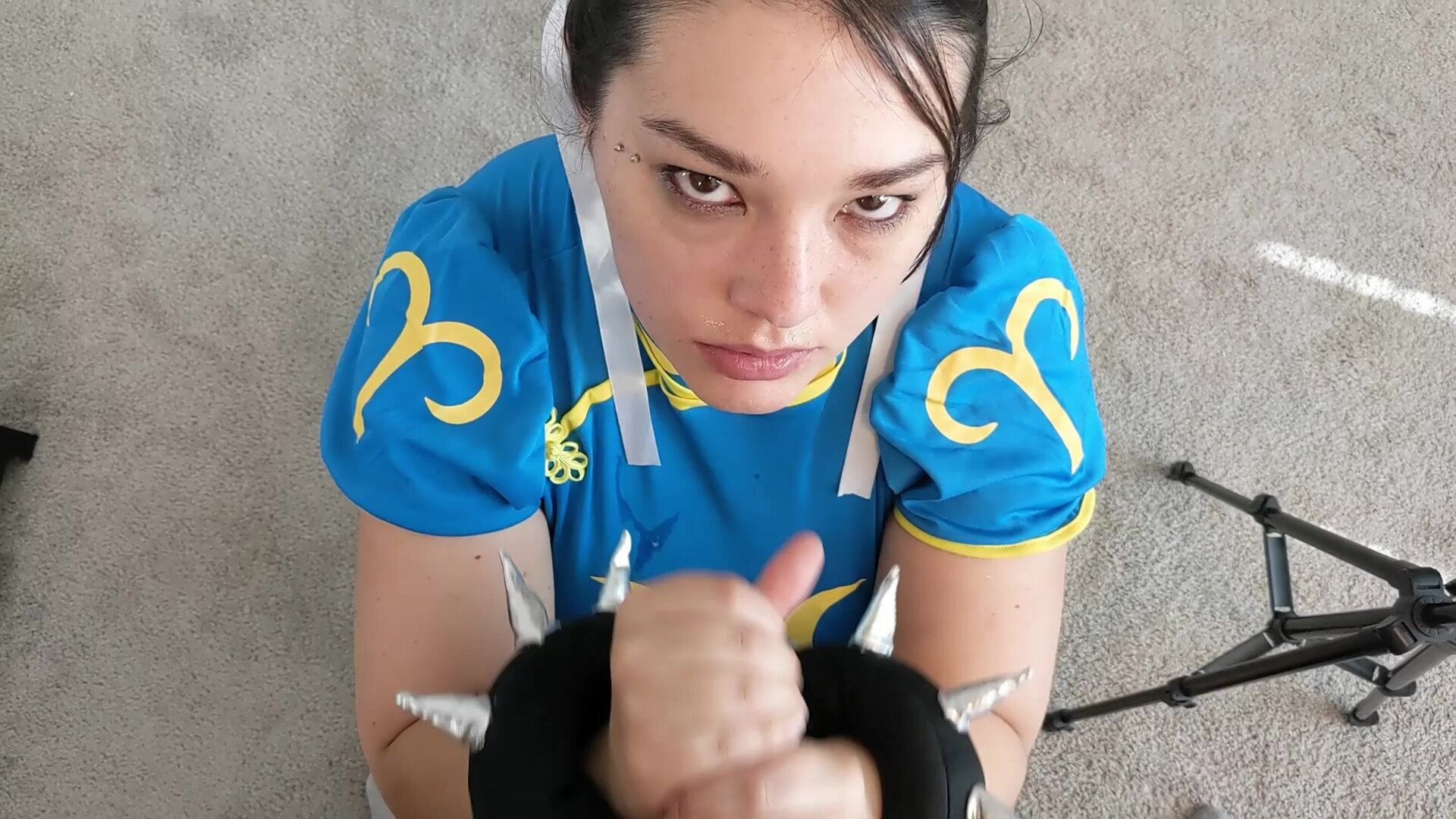 Shy Lynn Defeated Chun Li Facefucked Huge Facial - cumshots - blowjob