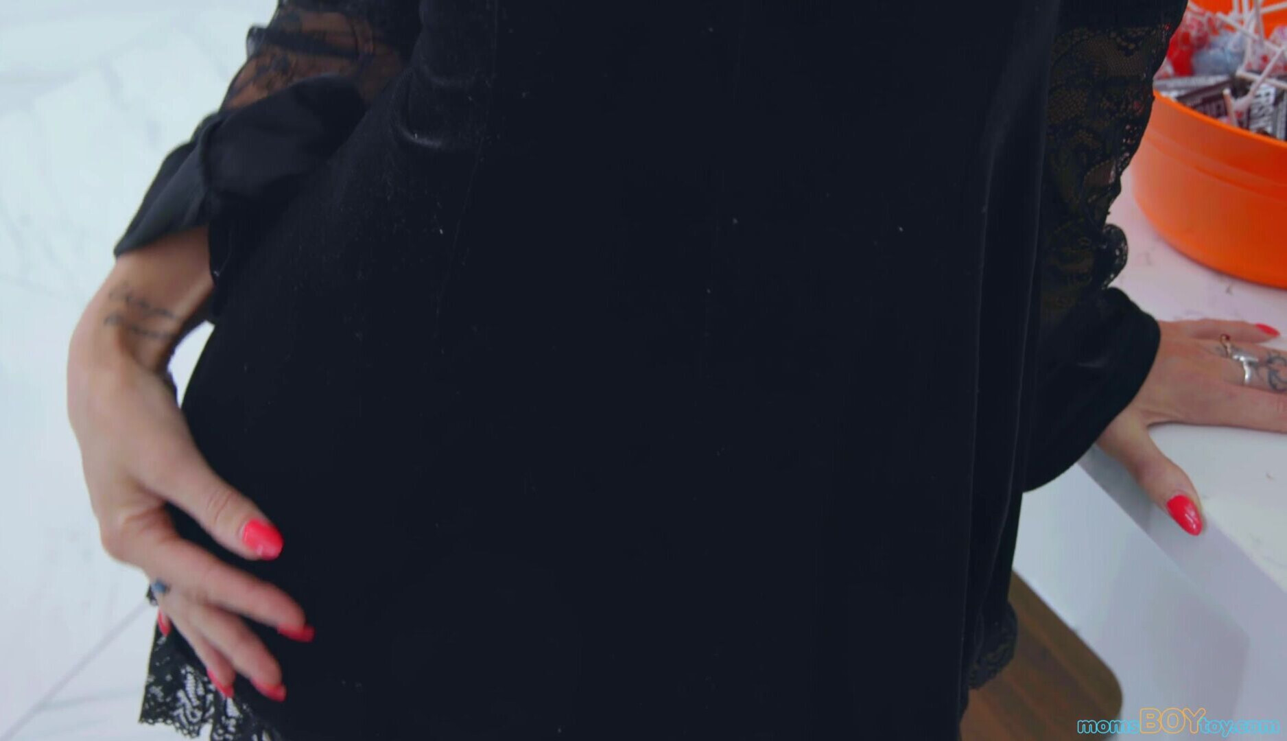 Stepmom Witchy - milf - brunette - big tits - big ass - stepmom - stepson - old & young - family - taboo - blowjob