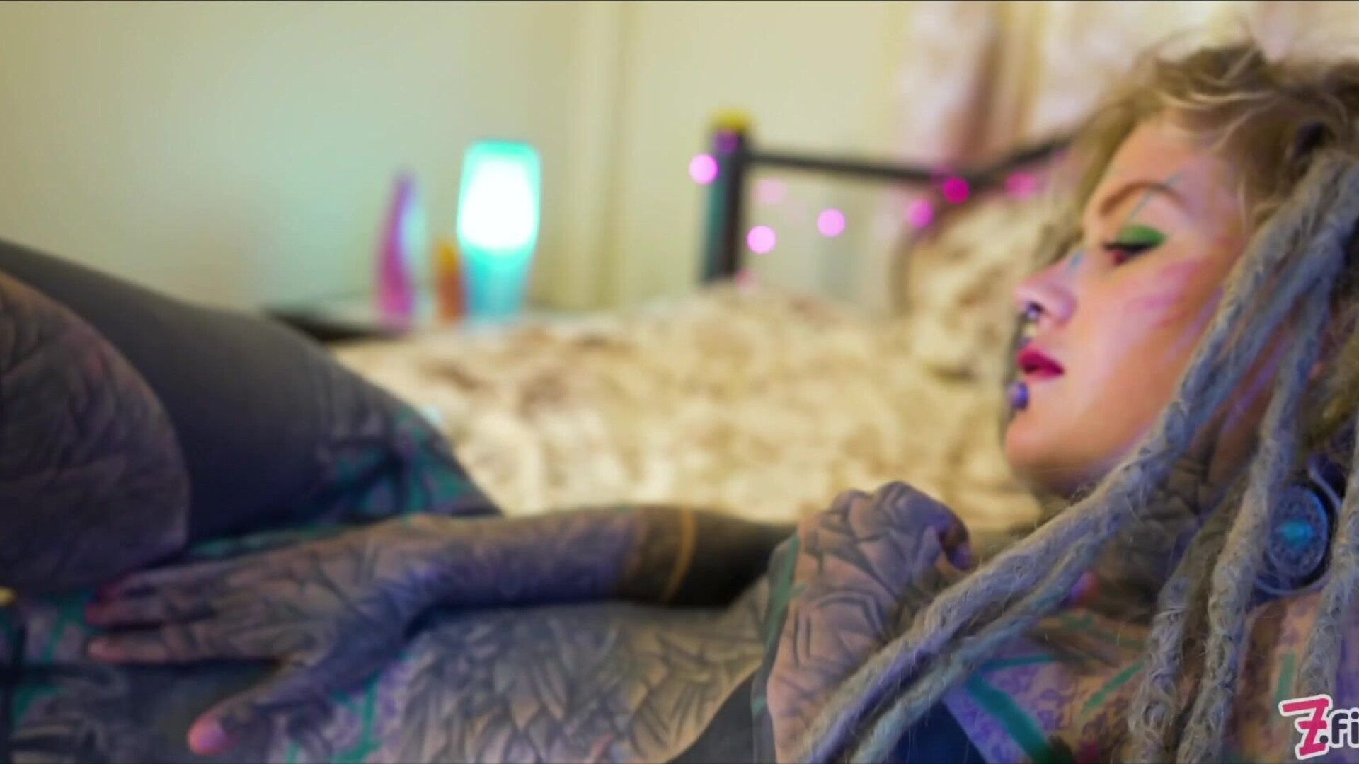 Tattooed girl fingering her pussy and ass - zfilmz - tattoos - tattooed - masturbating - anal - fingering - toy - gaping - blonde - small tits